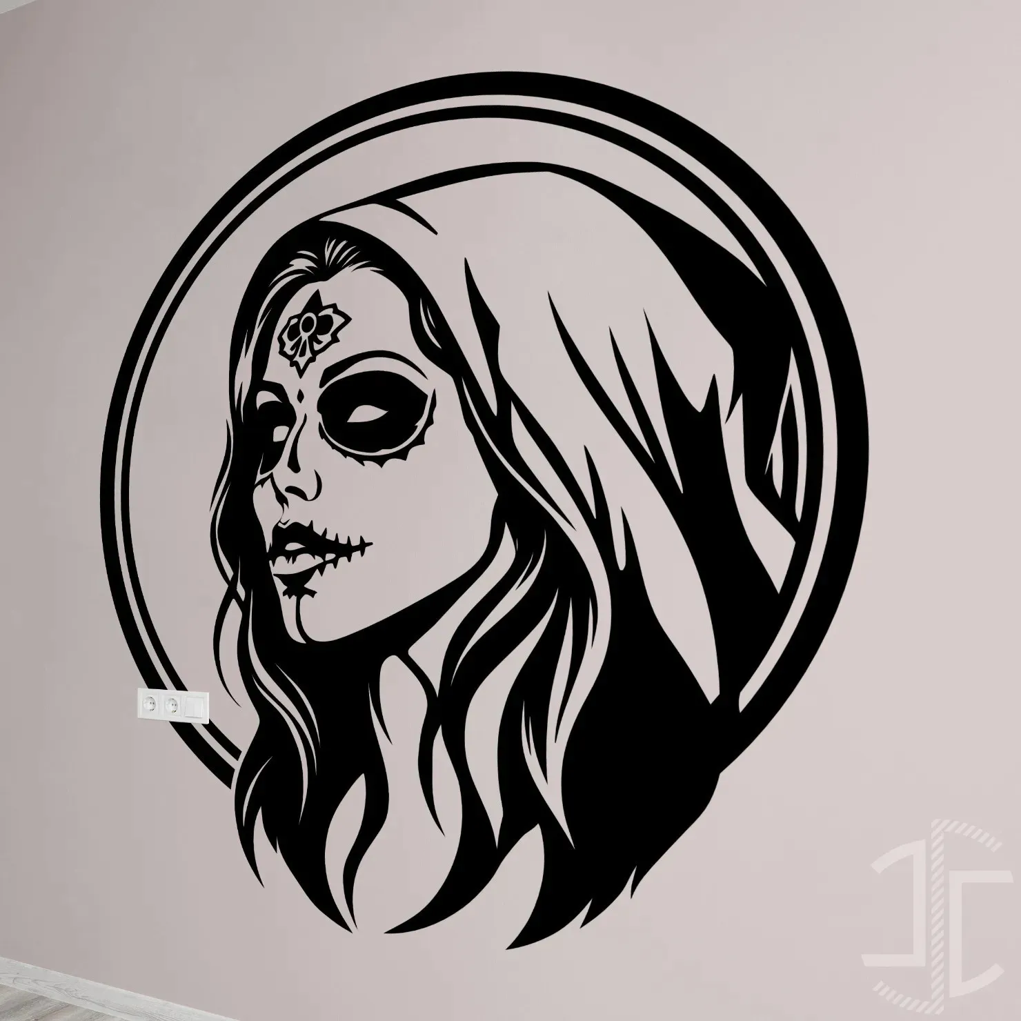 A Catrina V1 - Autocolante em Vinil