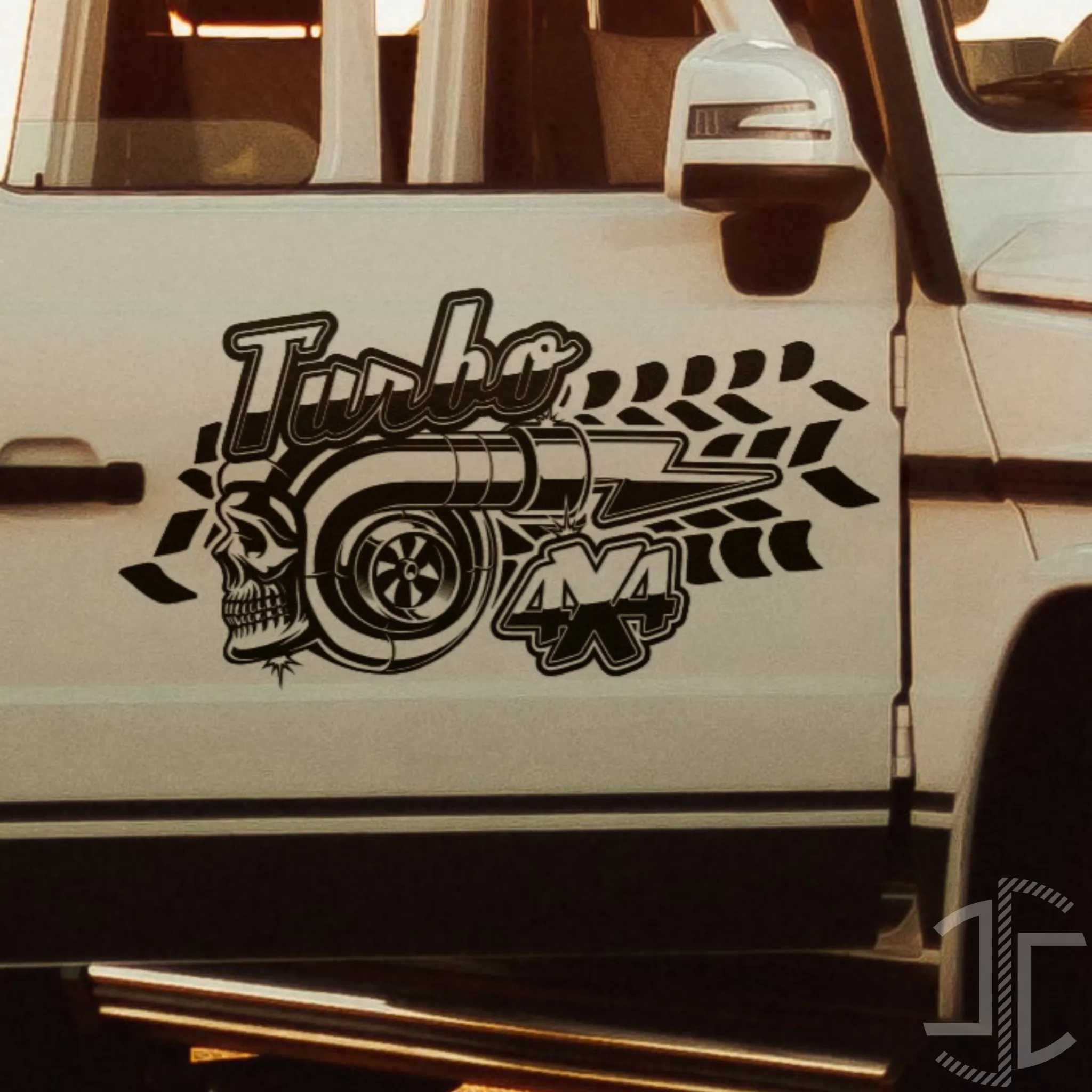 4X4 Turbo V2 - Autocolante em Vinil