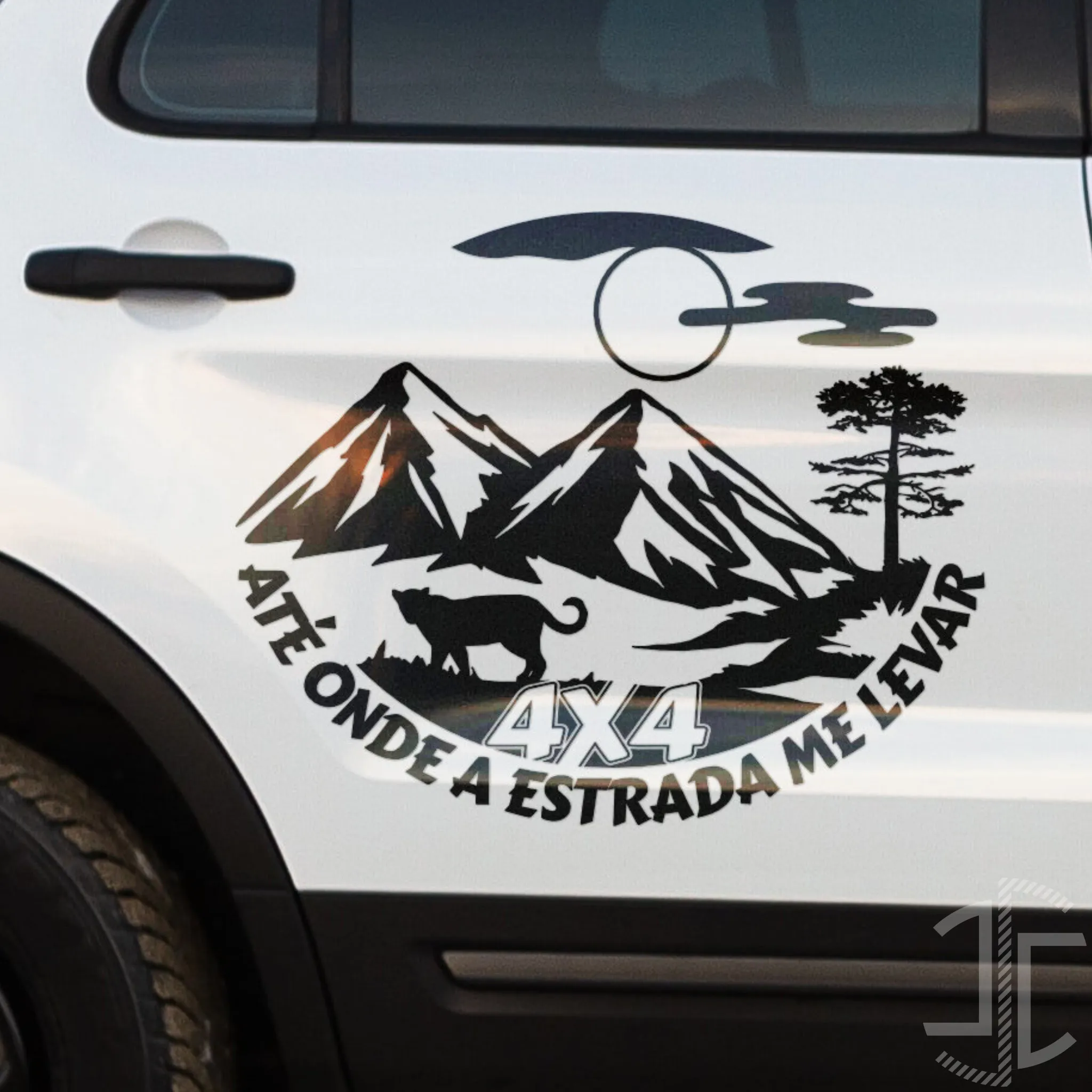 4X4 V6 - Autocolante em Vinil