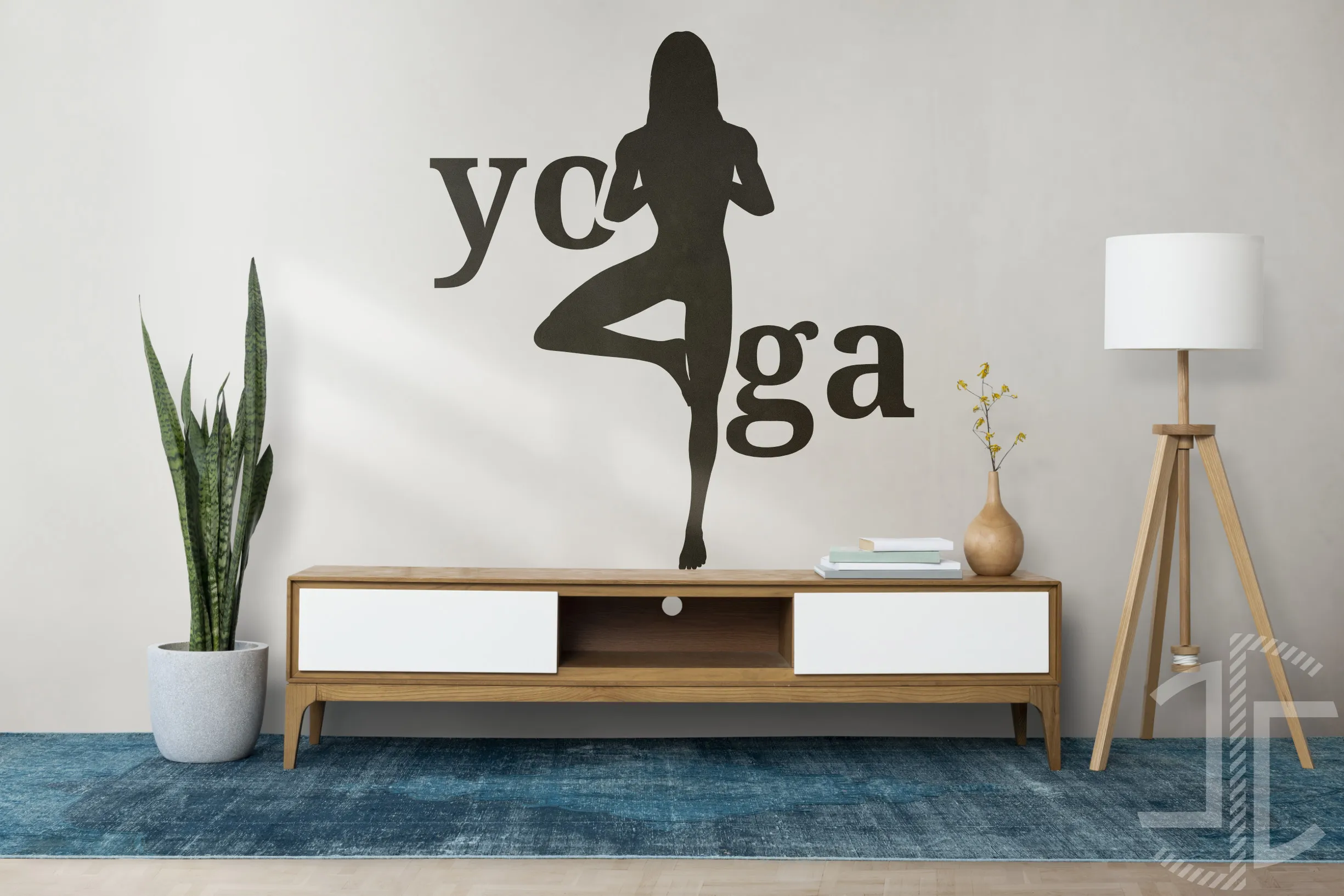 Yoga, a posição da árvore - Autocolante em Vinil