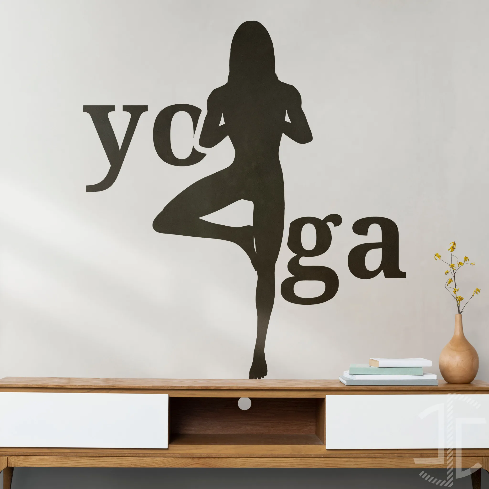 Yoga, a posição da árvore - Autocolante em Vinil