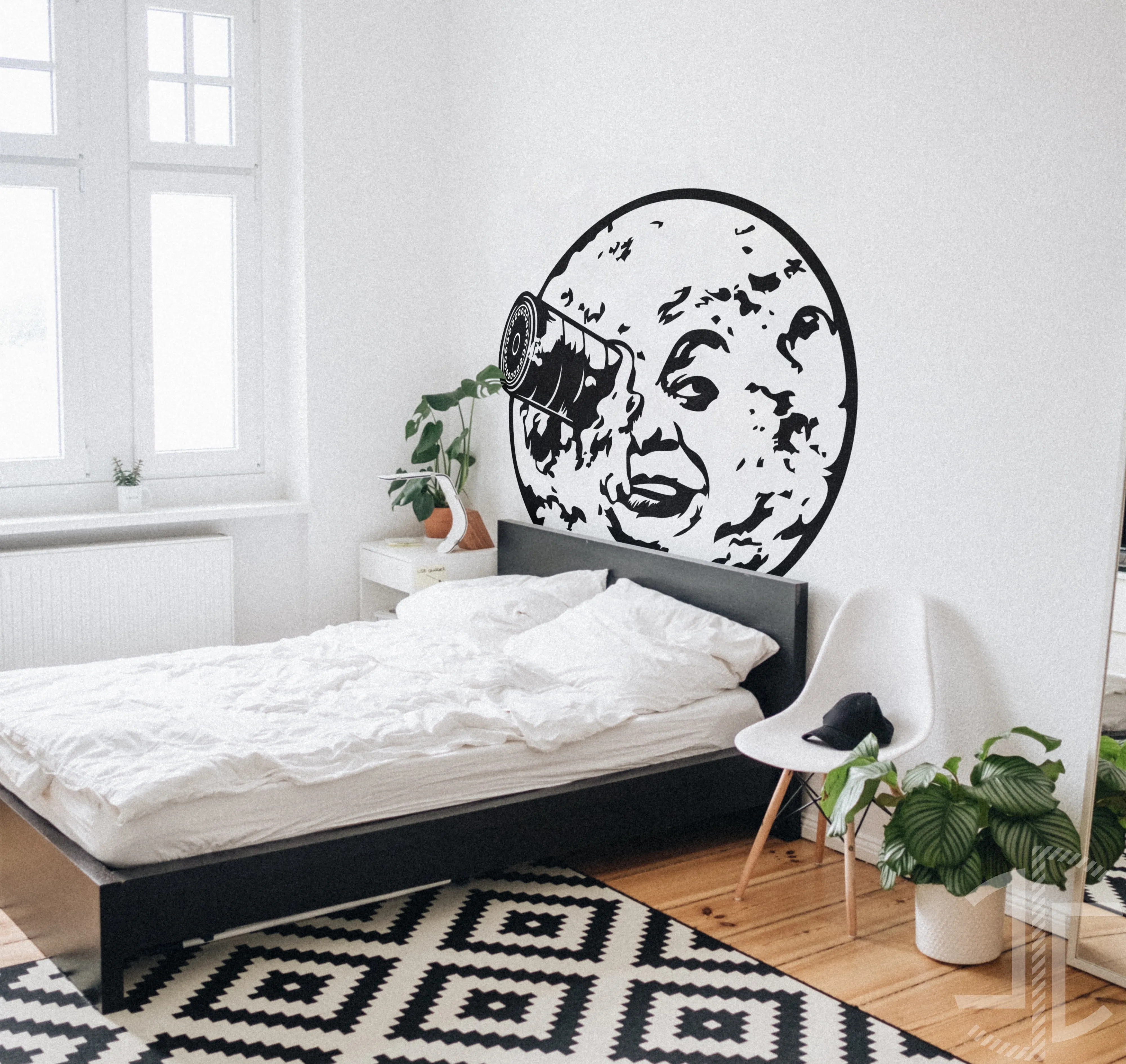 Trip to the moon - Autocolante em Vinil