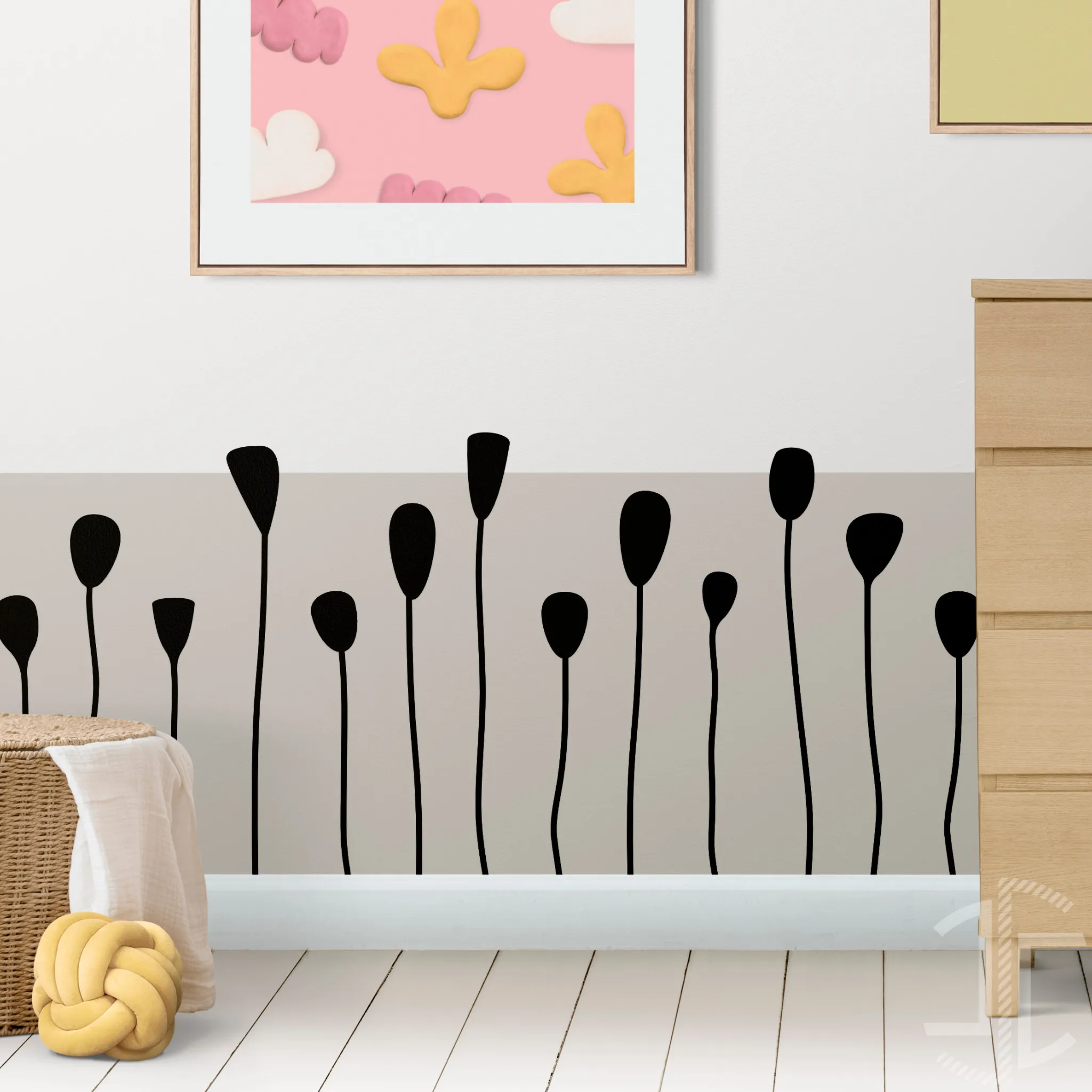 Conjunto de 30 Tulipas - Autocolante em Vinil