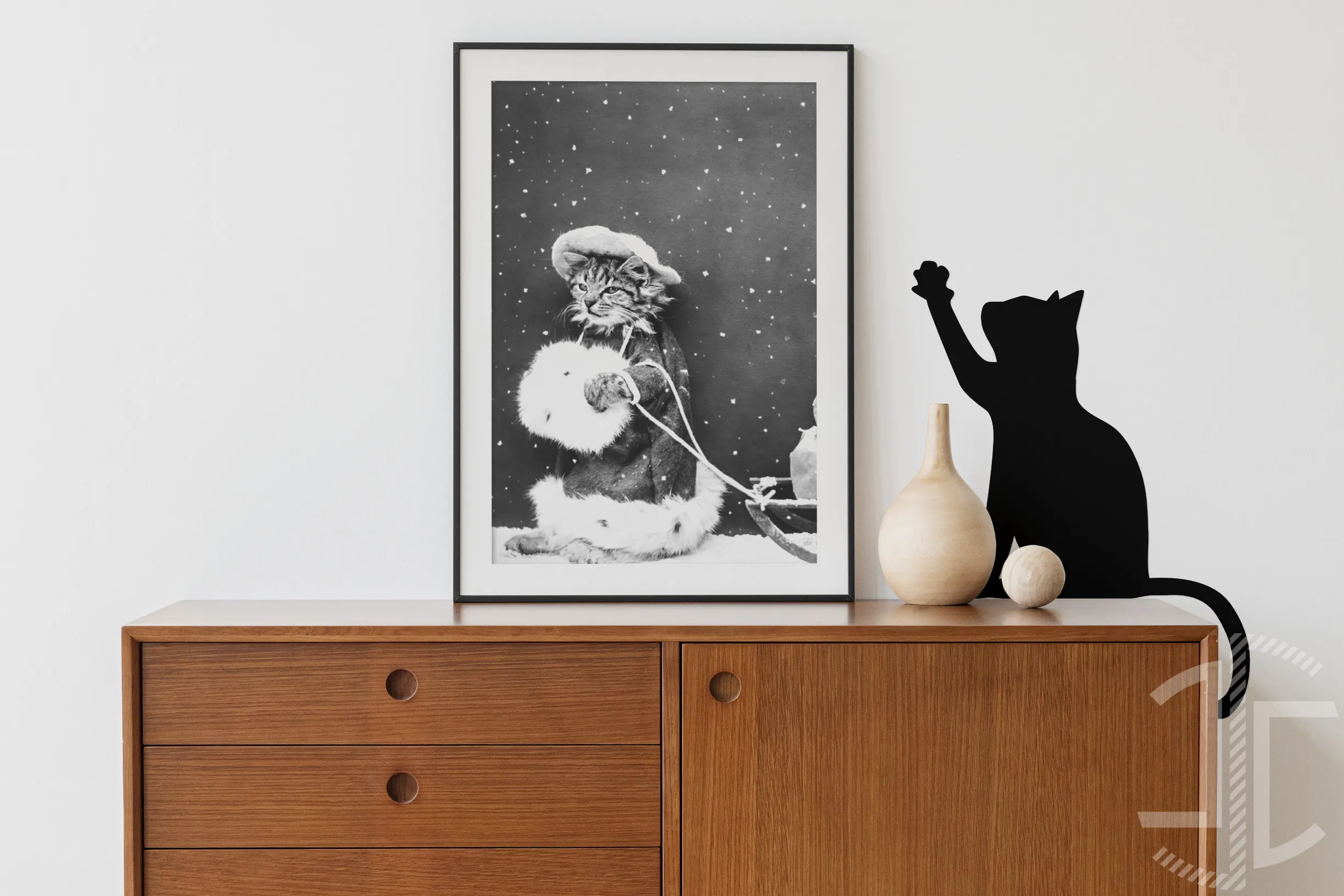 Silhueta da um gato - Autocolante em Vinil