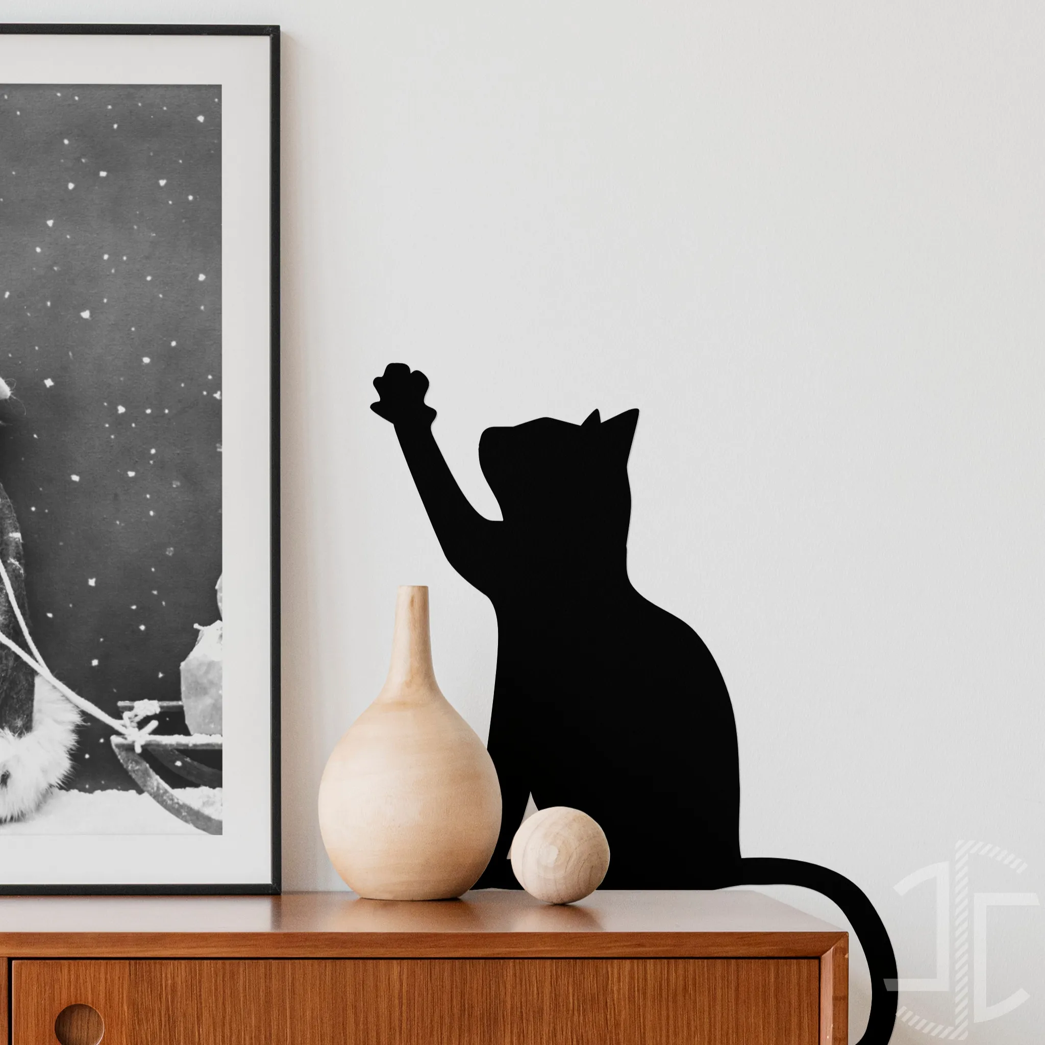 Silhueta da um gato - Autocolante em Vinil