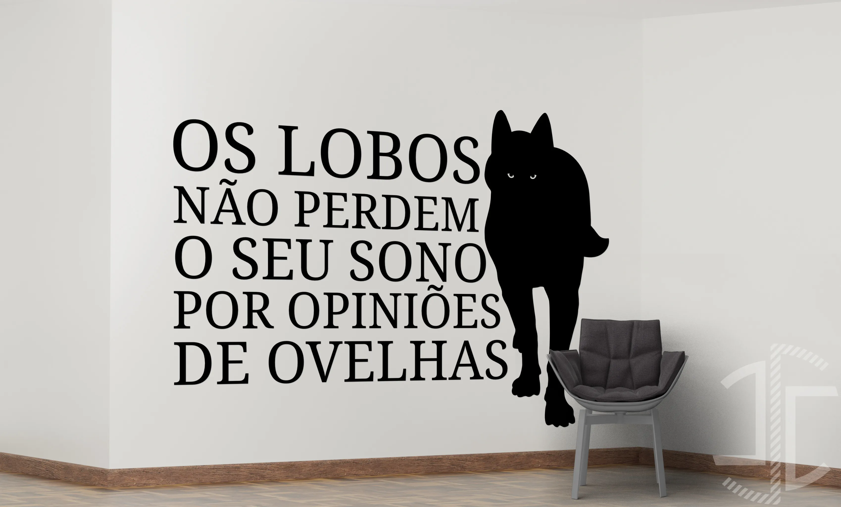 Os lobos não perdem o seu sono - Autocolante em Vinil