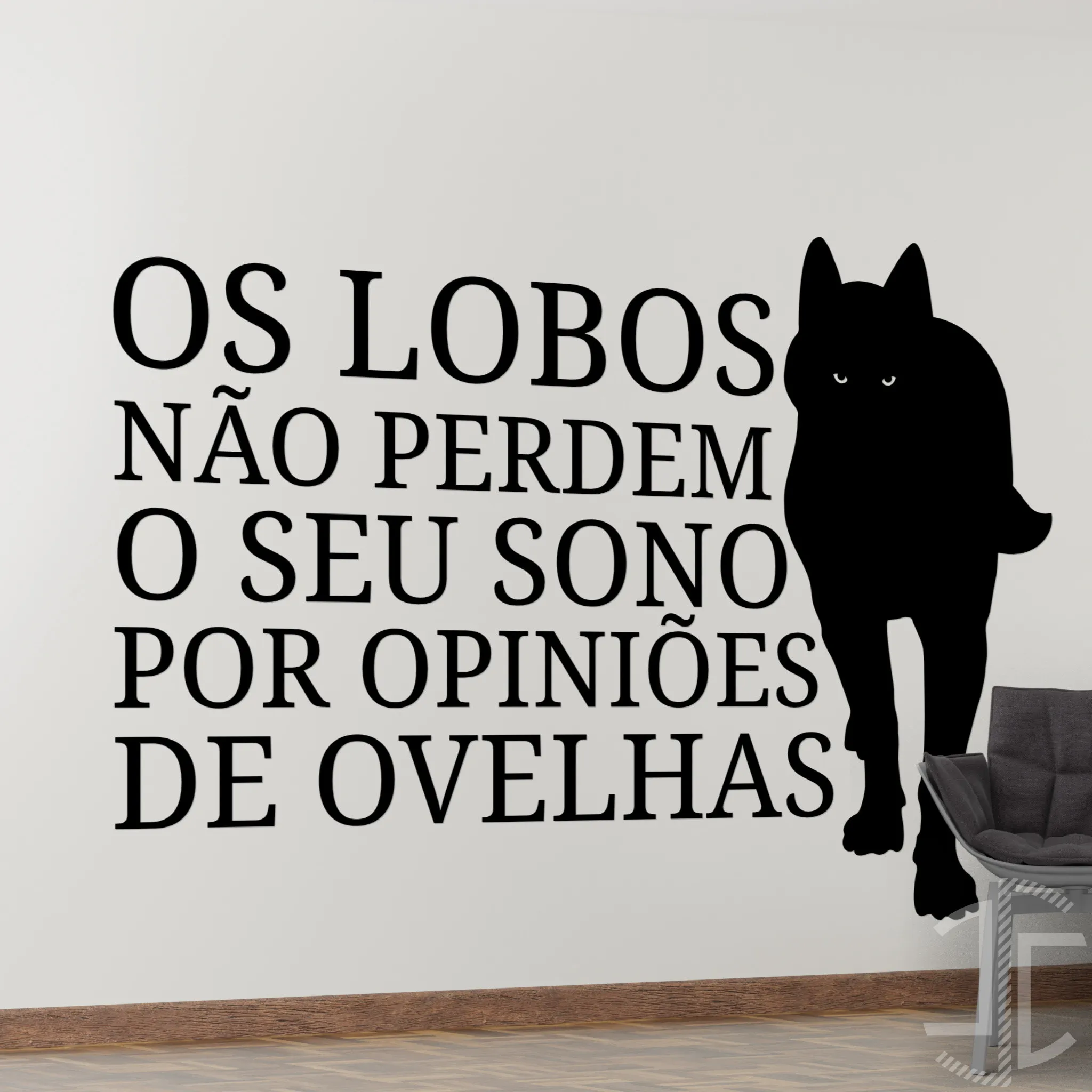 Os lobos não perdem o seu sono - Autocolante em Vinil