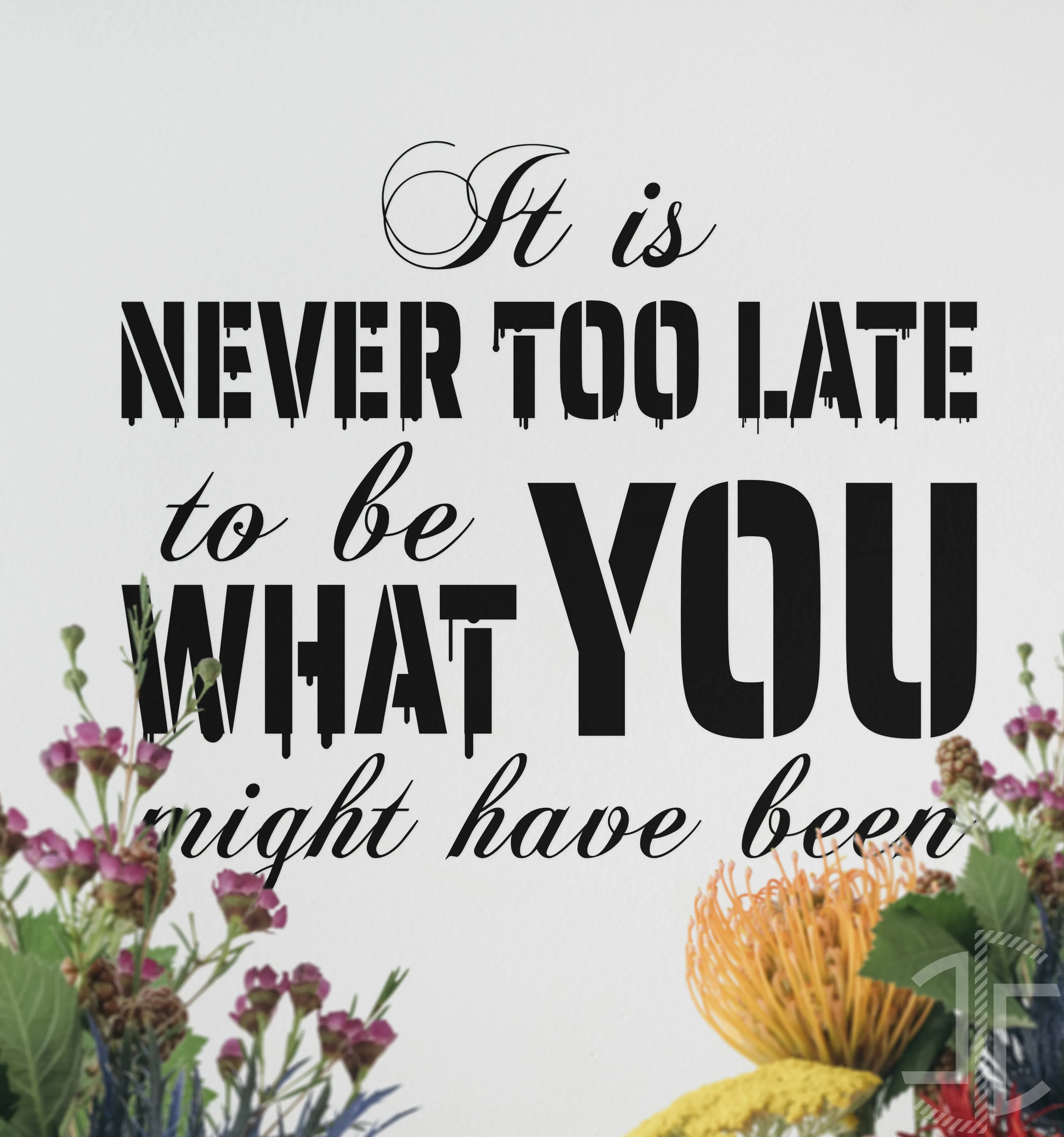 It is never too late - Tipografia - Imagem 2