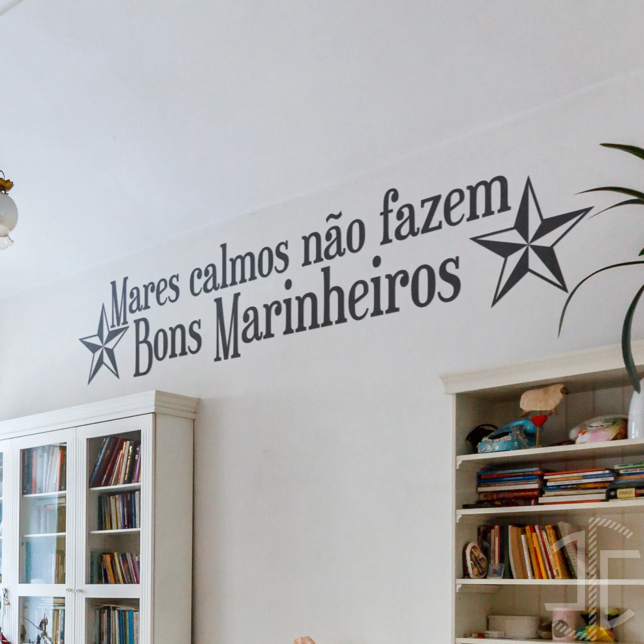 Mares Calmos - Tipografia - Autocolante em Vinil