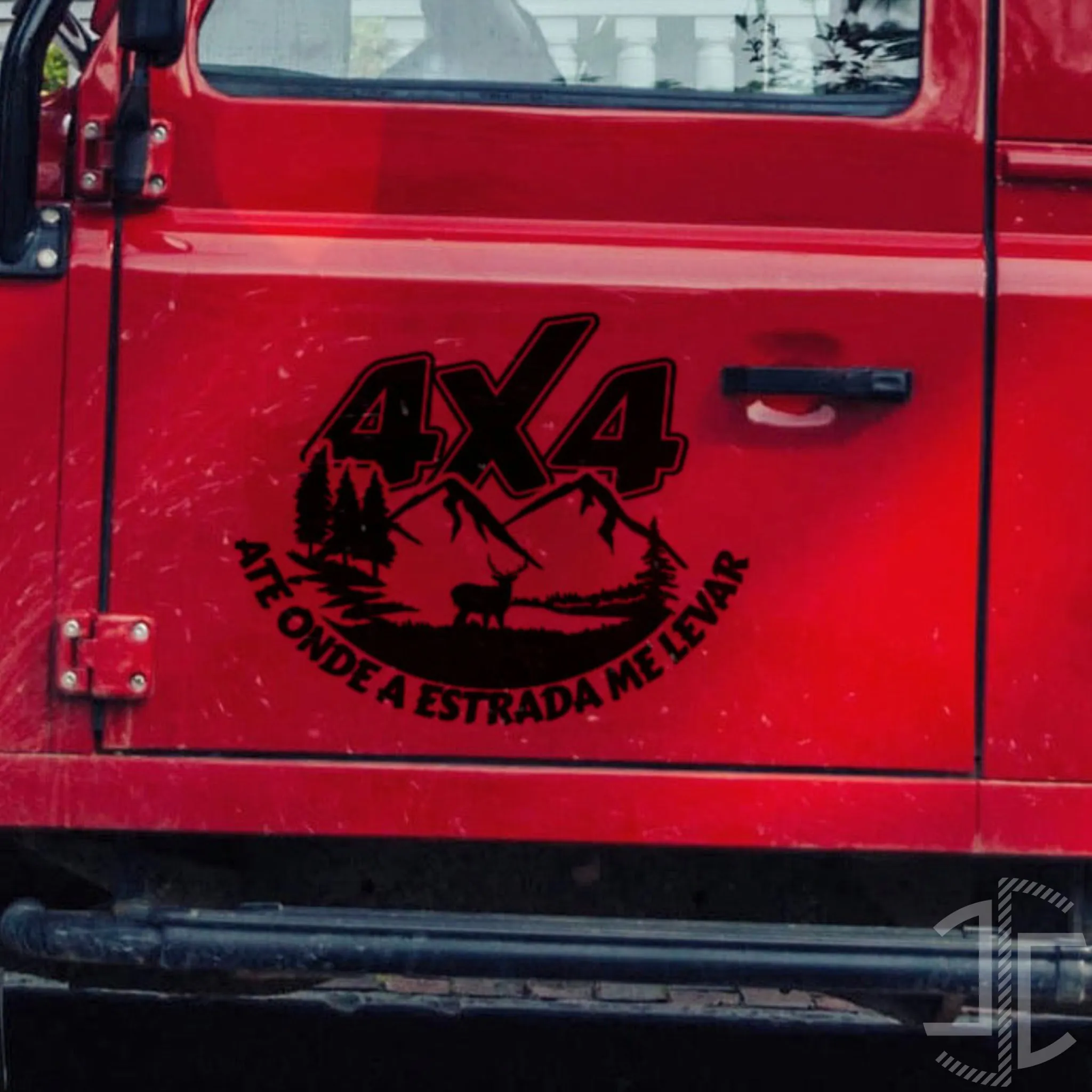 4X4 - Até onde a estrada me levar - Autocolante em Vinil