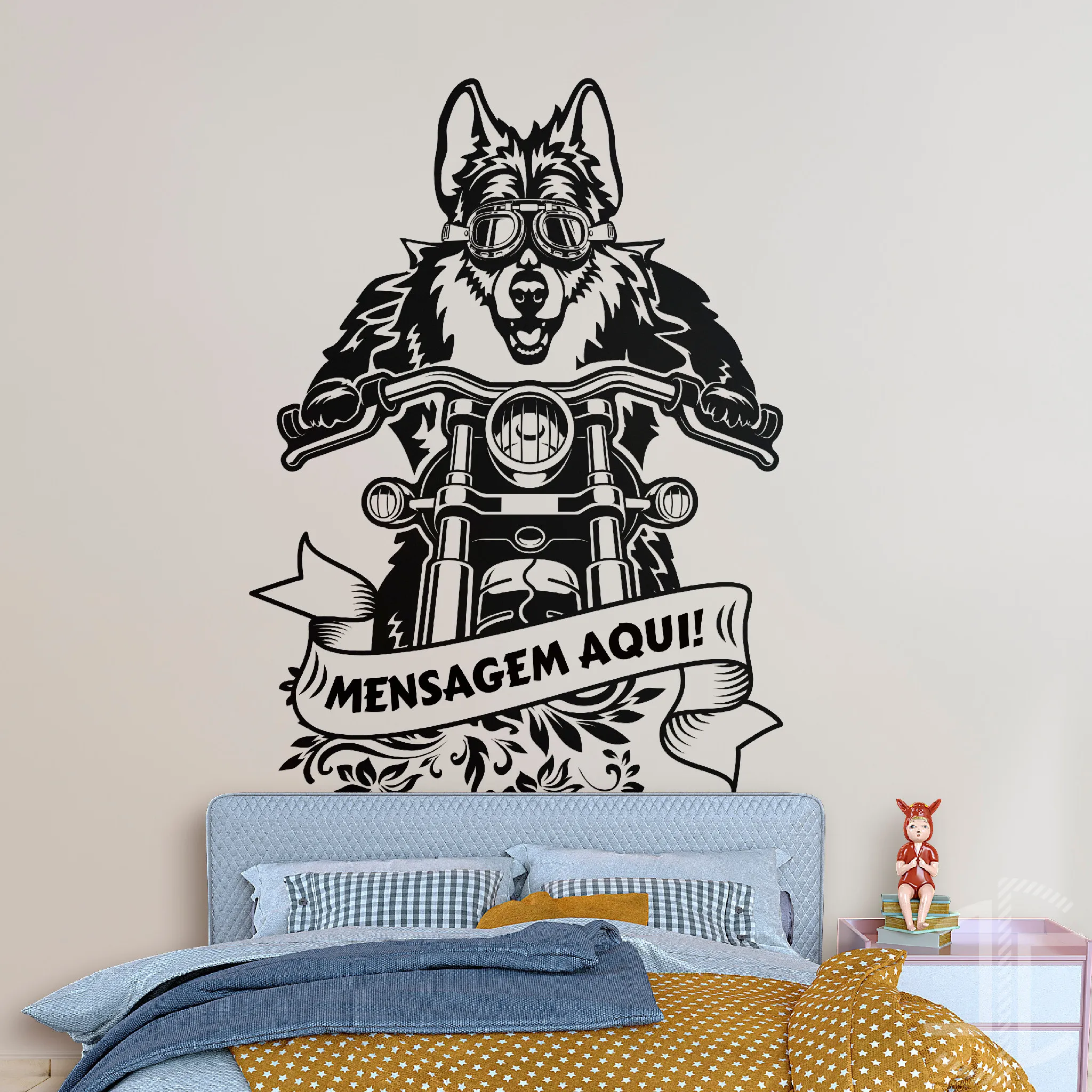 Rider Collie - Autocolante em Vinil