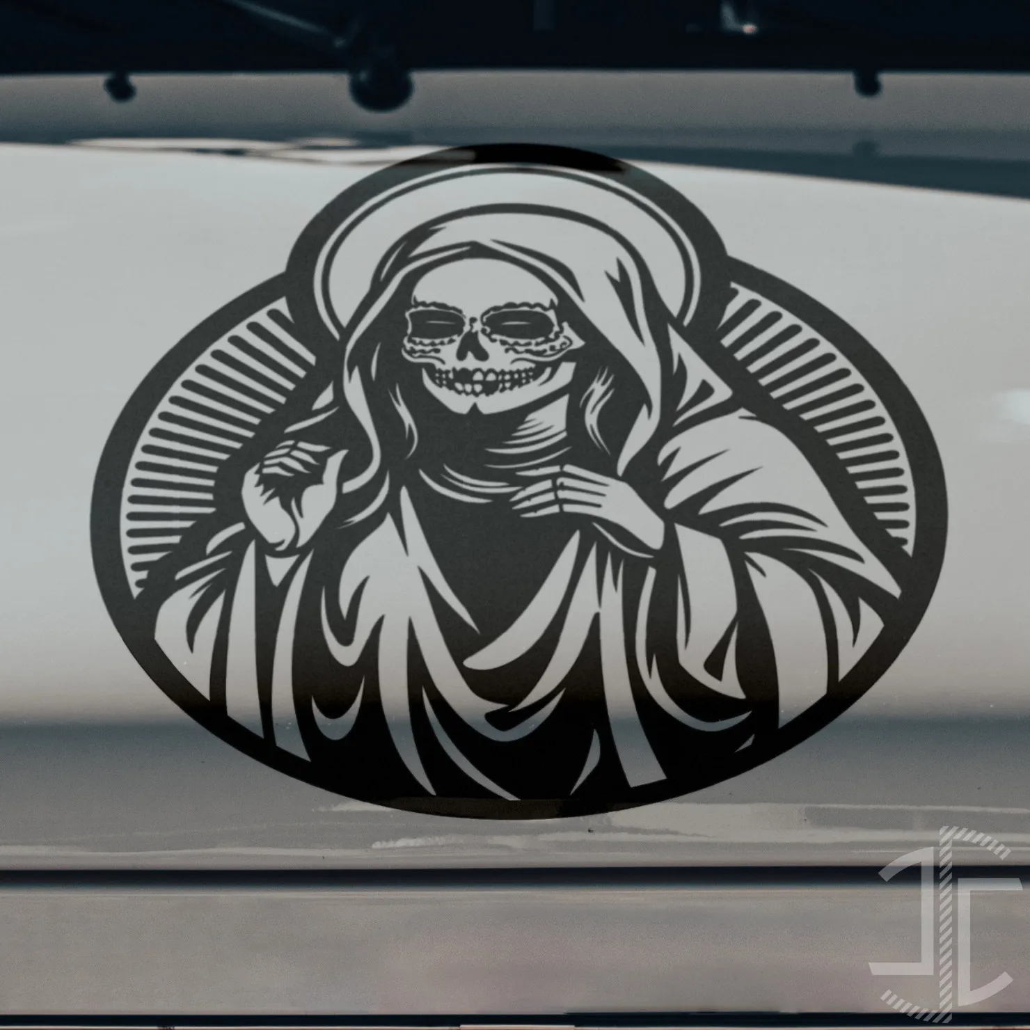 Santa Muerte V2 - Autocolante em Vinil