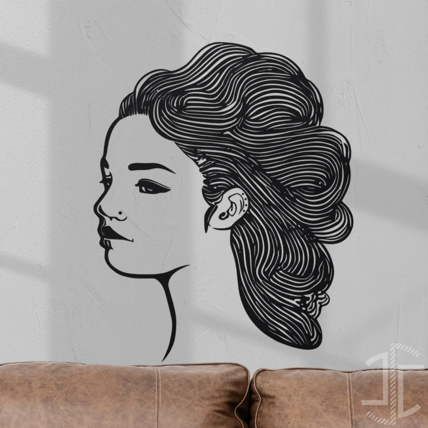 A rapariga dos Piercings - Autocolante em Vinil