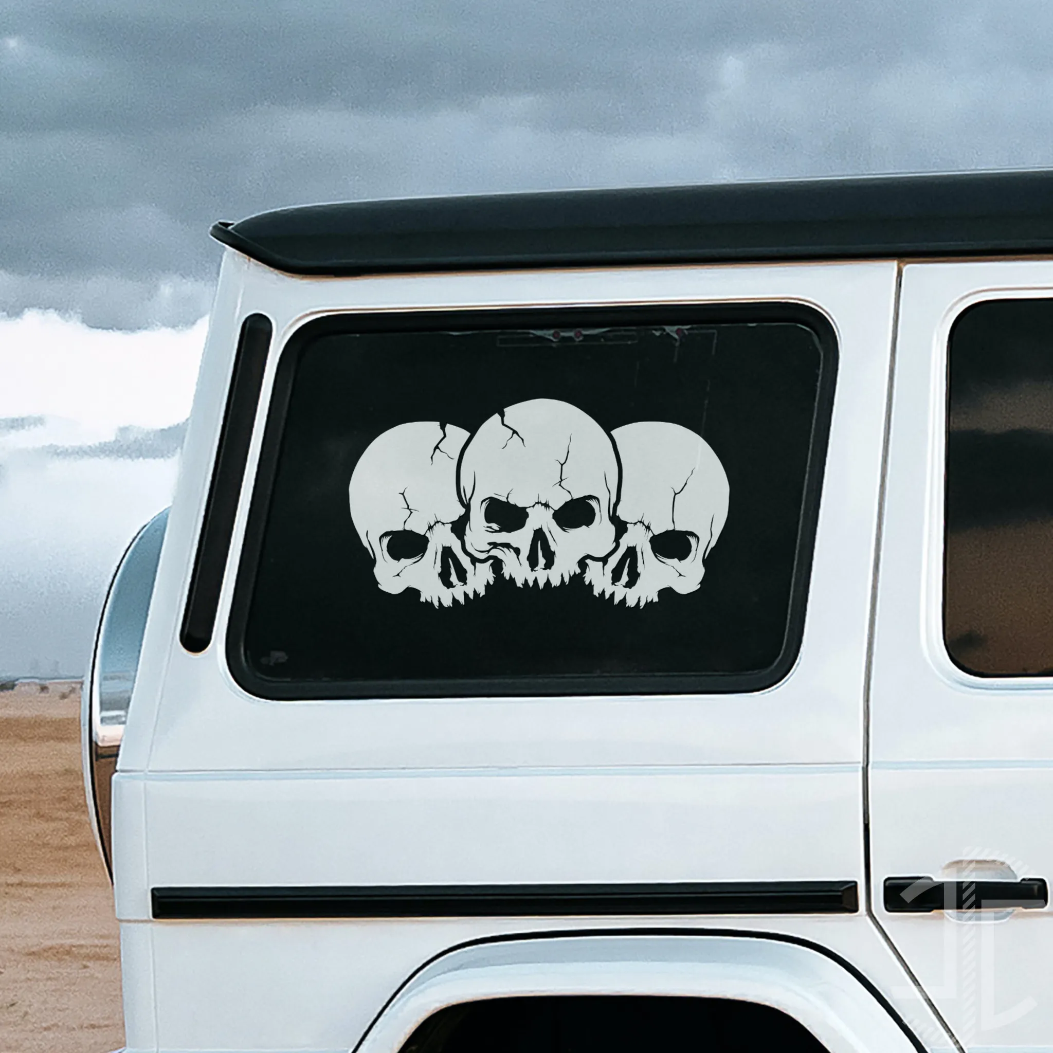 3 Caveiras - Autocolante em Vinil