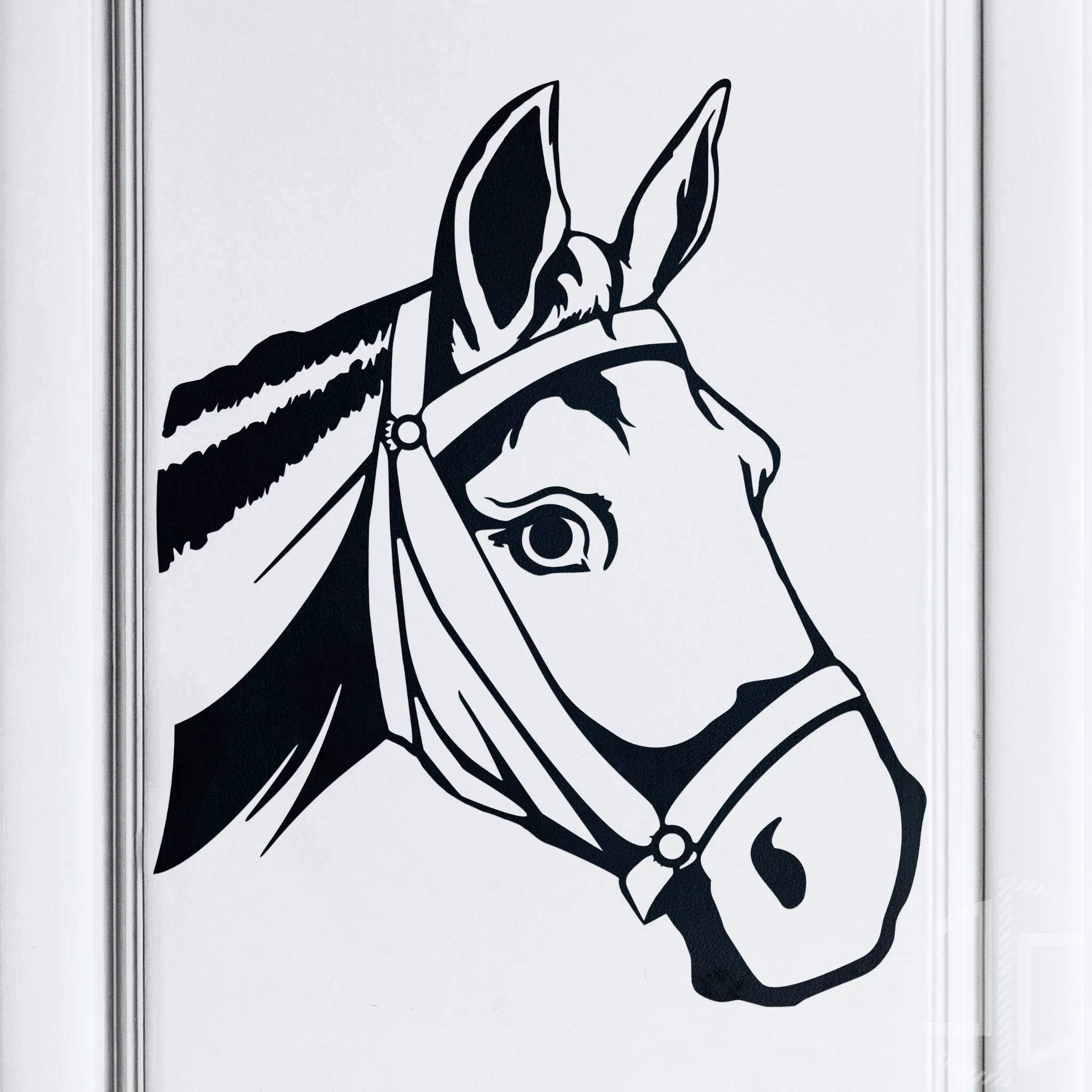 Cabeça de Cavalo - V1 - Autocolante em Vinil