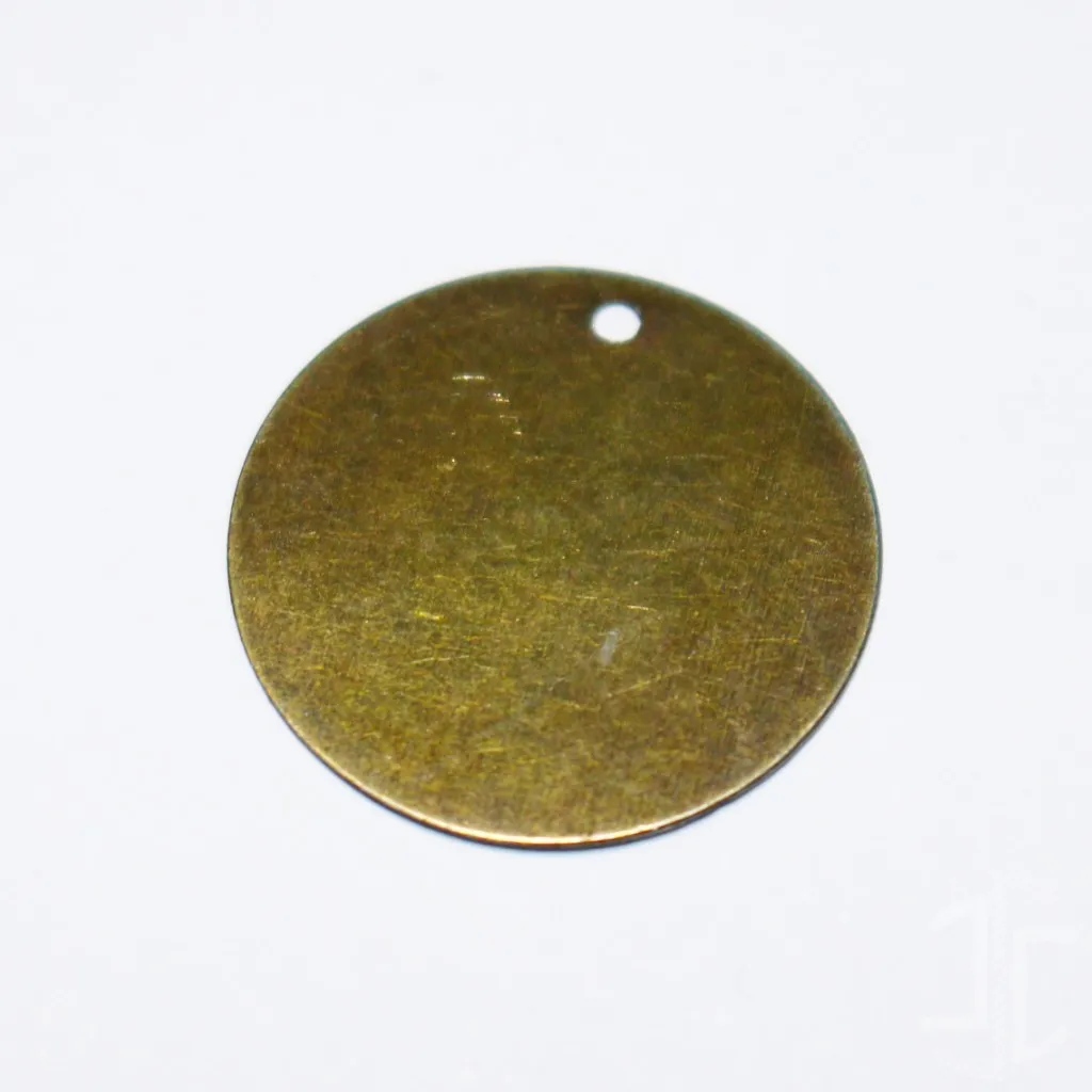 Medalha de identificação animal - Aço com patina - Imagem 3