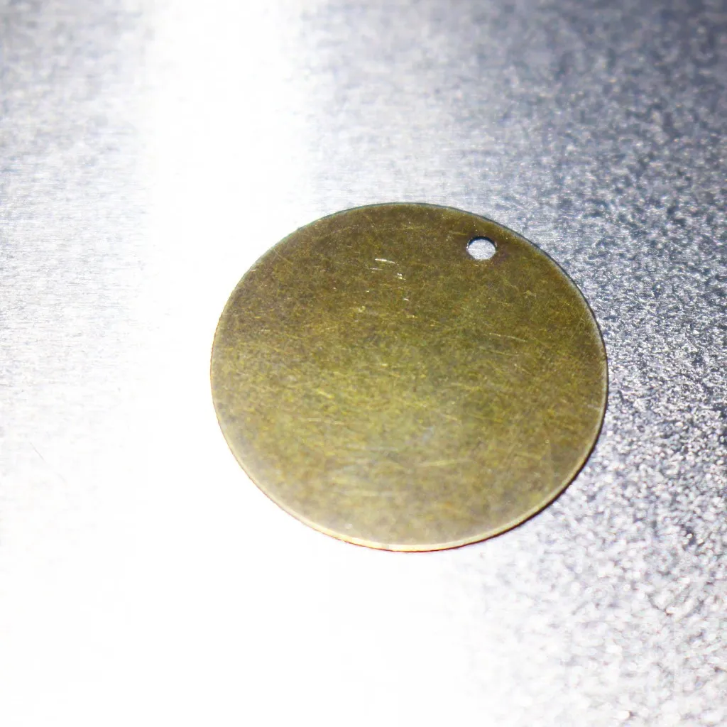 Medalha de identificação animal - Aço com patina - Imagem 4