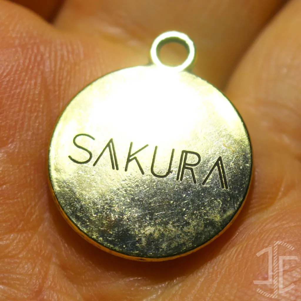 Medalha de identificação animal - Redonda - V2 Dourada