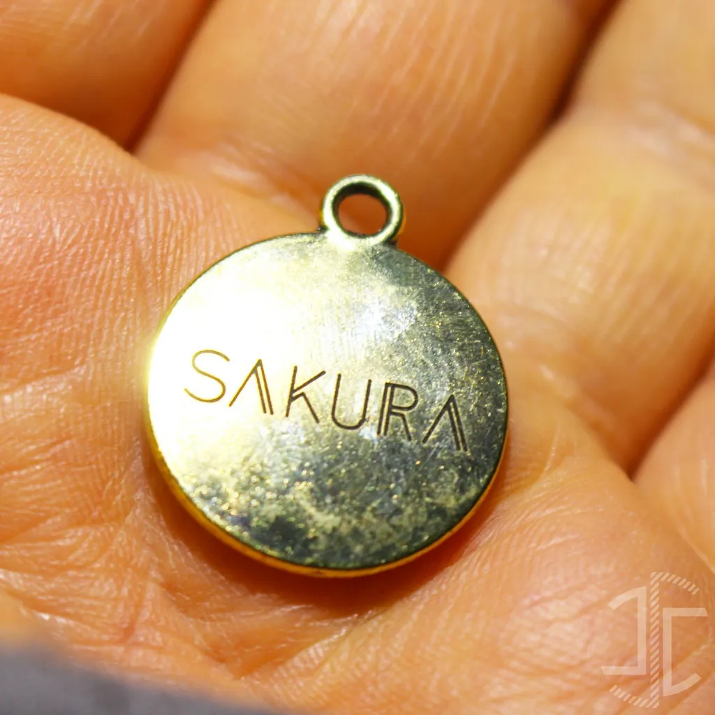 Medalha de identificação animal - Redonda - V2 Dourada - Imagem 2