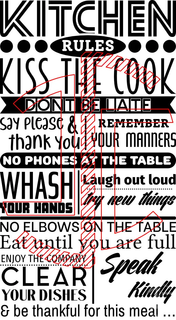 Regras da Cozinha - V2 - Autocolante em Vinil - Imagem 4