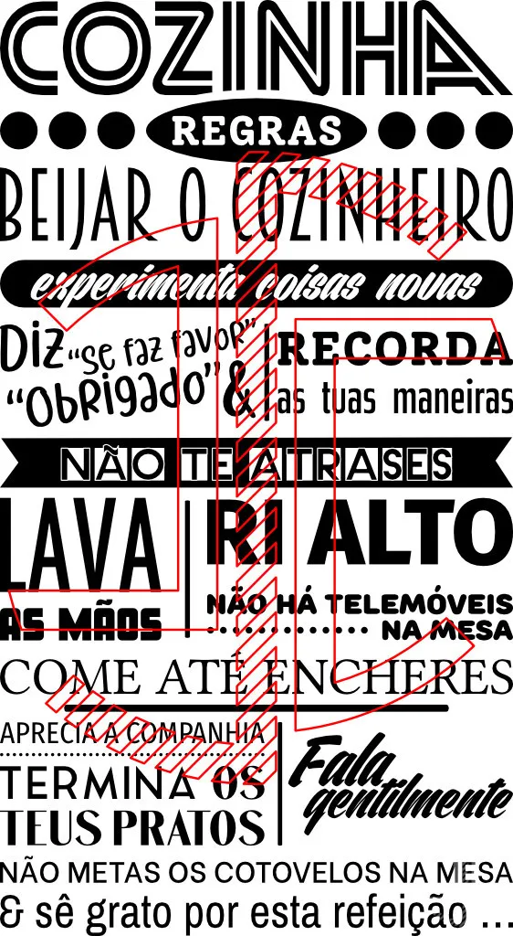 Regras da Cozinha - V2 - Autocolante em Vinil - Imagem 5