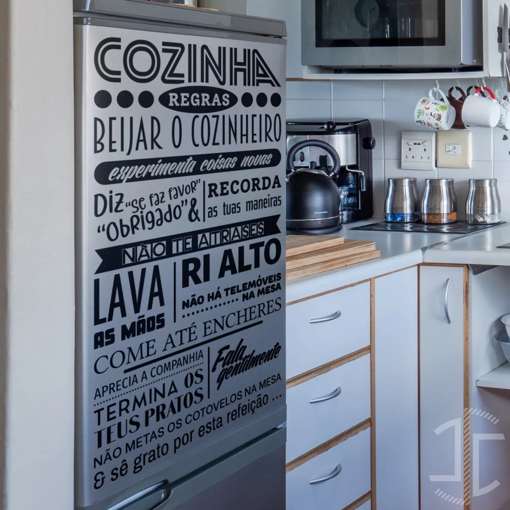 Regras da Cozinha - V2 - Autocolante em Vinil