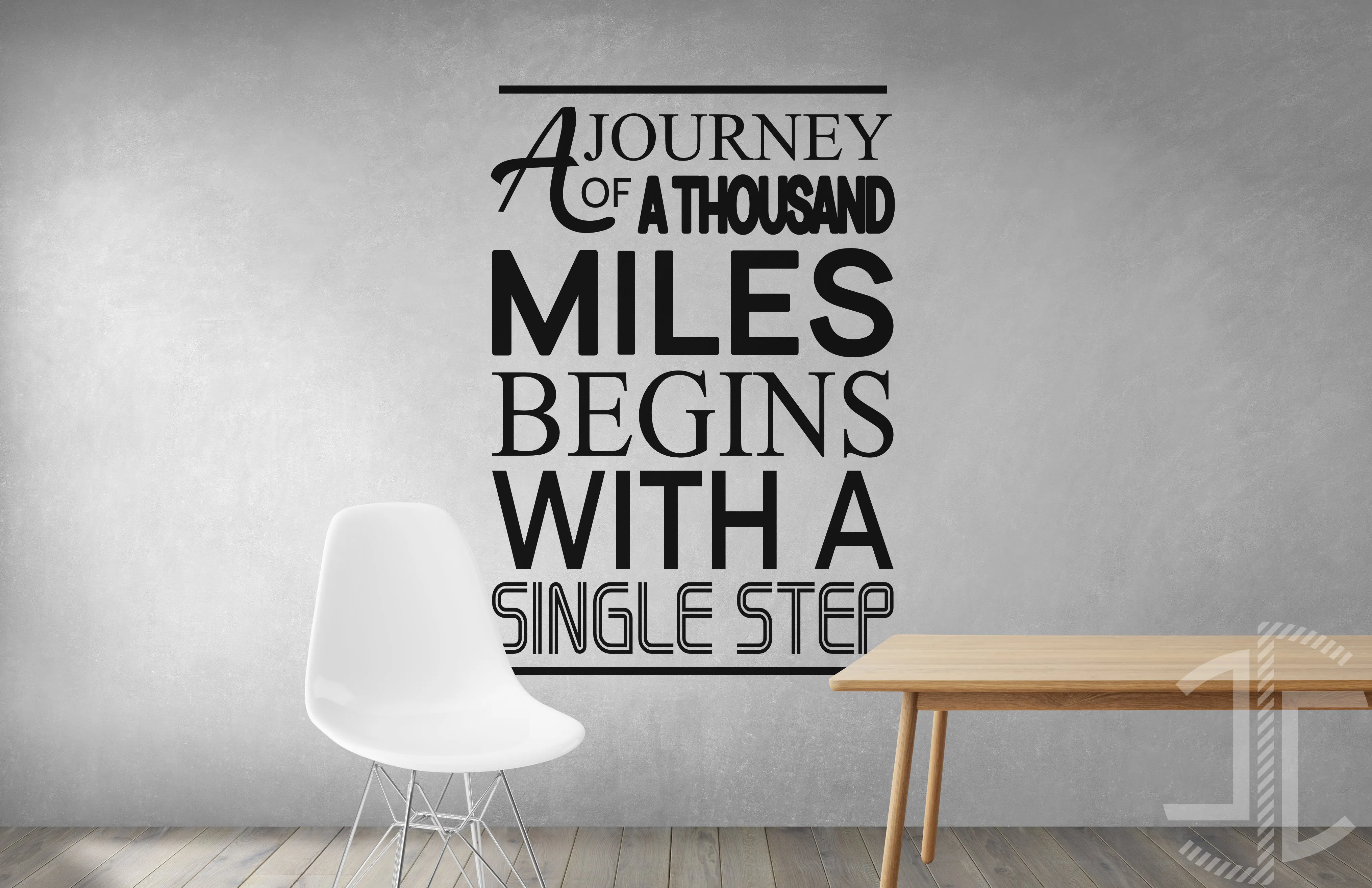 A Journey of a thousand miles - Tipografia - Imagem 2