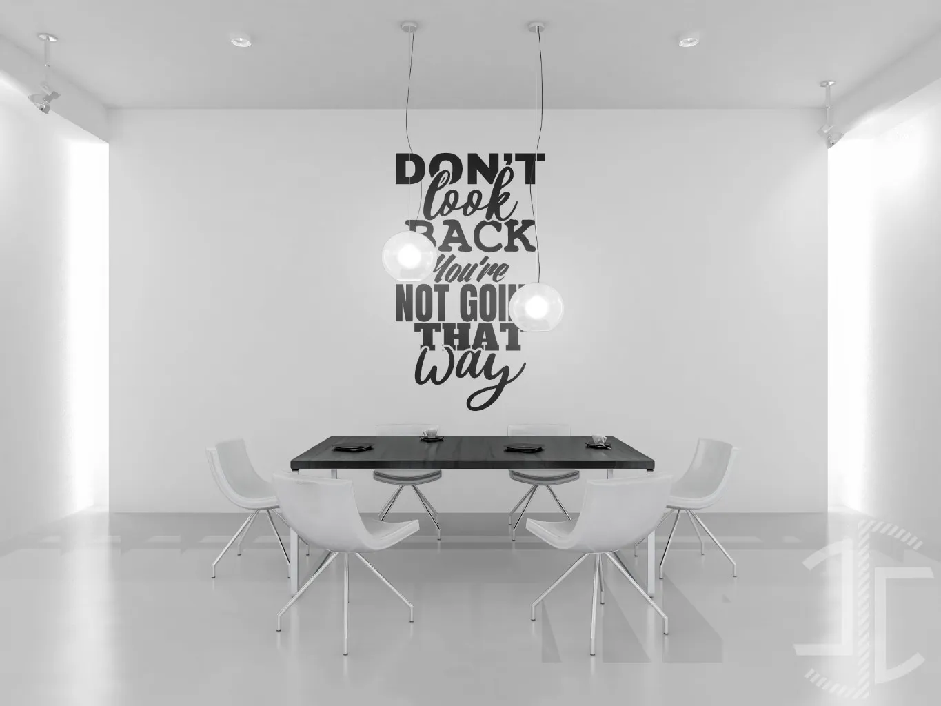 Don't look back, you're not going that way - Tipografia - Imagem 2