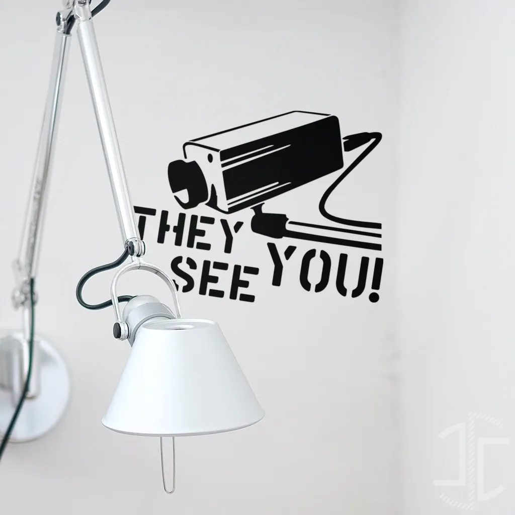 They see you - Tipografia - Autocolante em Vinil