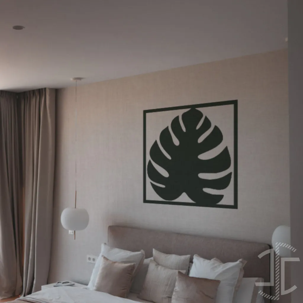 Folha de Monstera - V5 - Painel Decorativo - Autocolante em Vinil