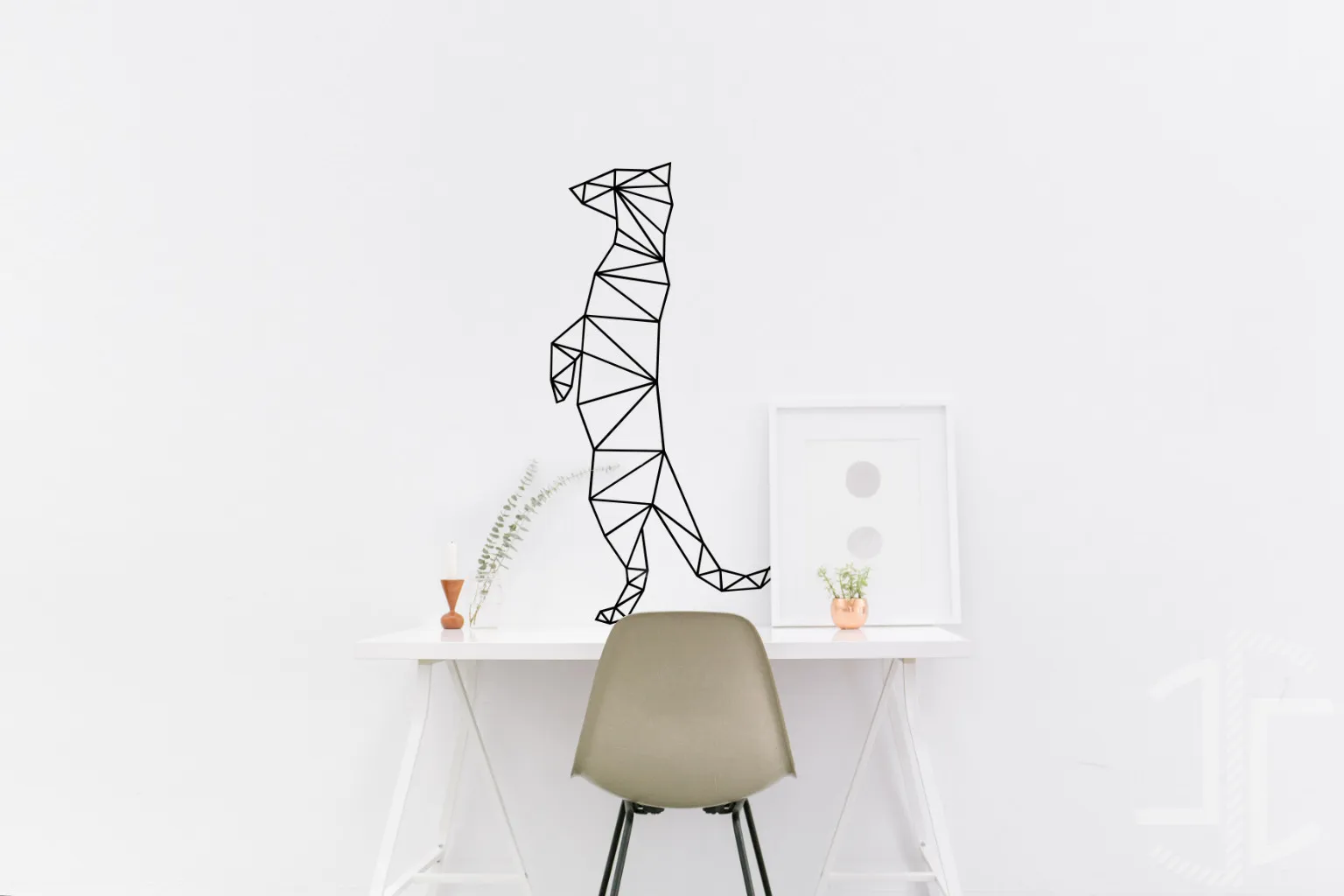 Suricata minimalista - Wireframe - Imagem 2