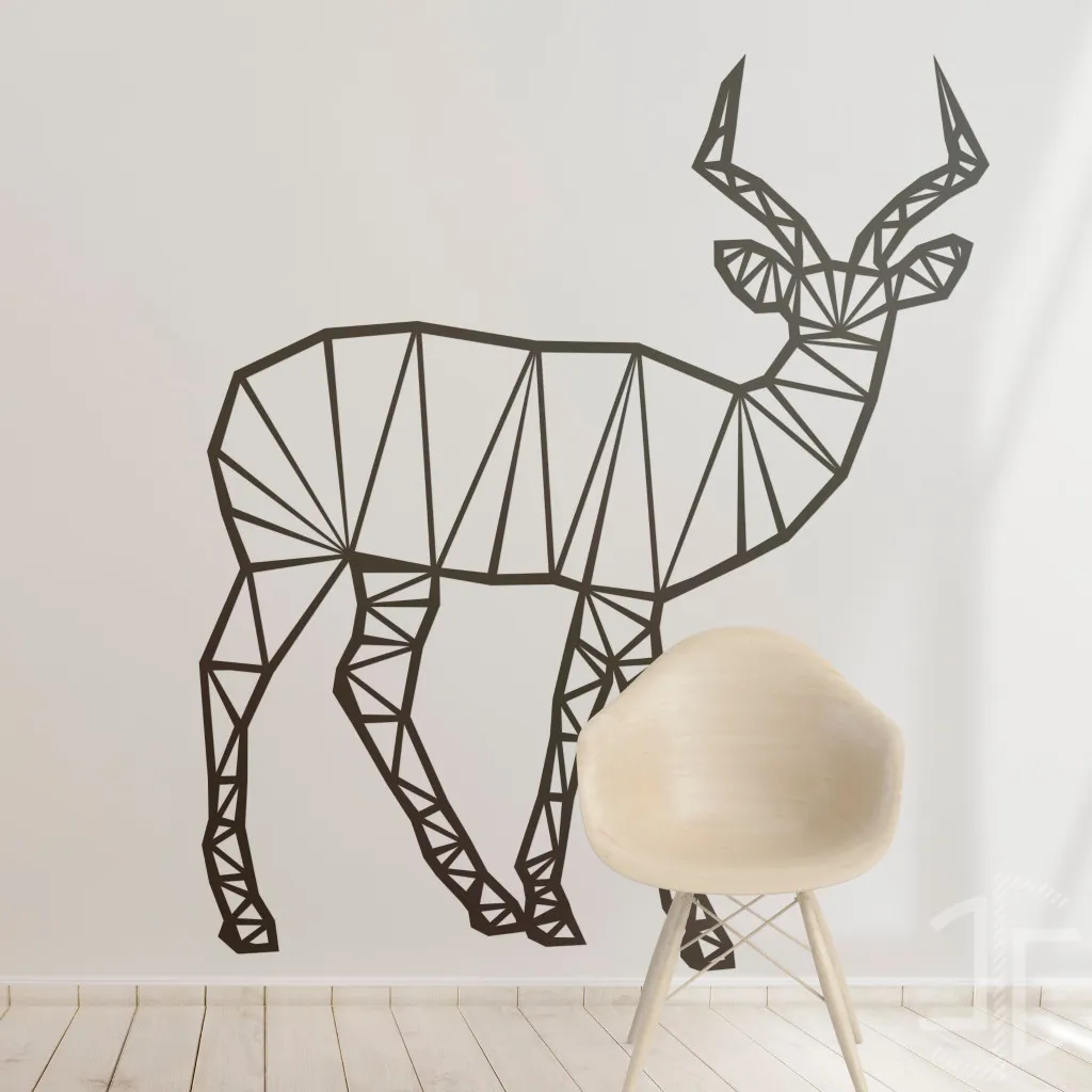 Antilope minimalista -  Autocolante em Vinil