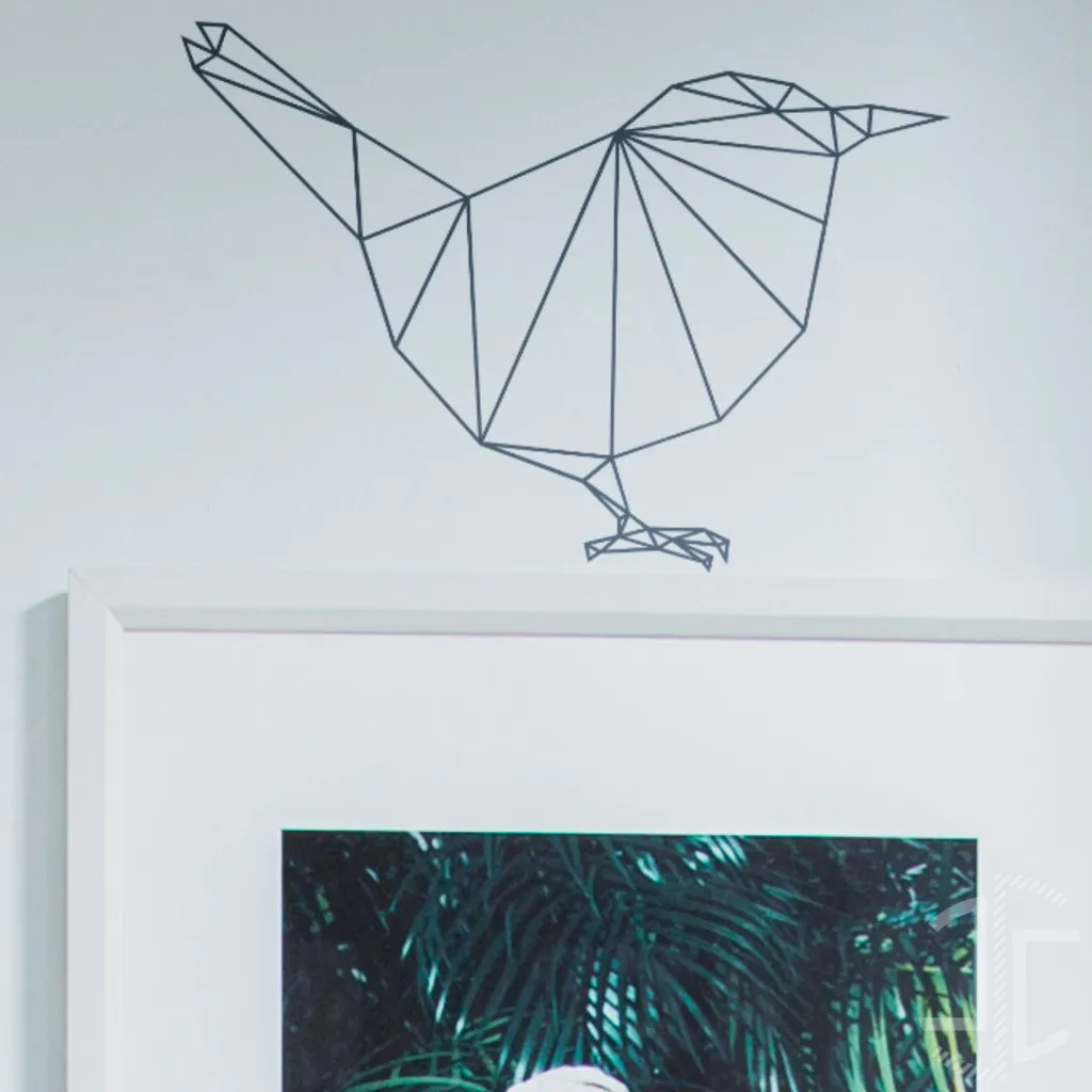 Pássaro minimalista - V1 - Autocolante em Vinil