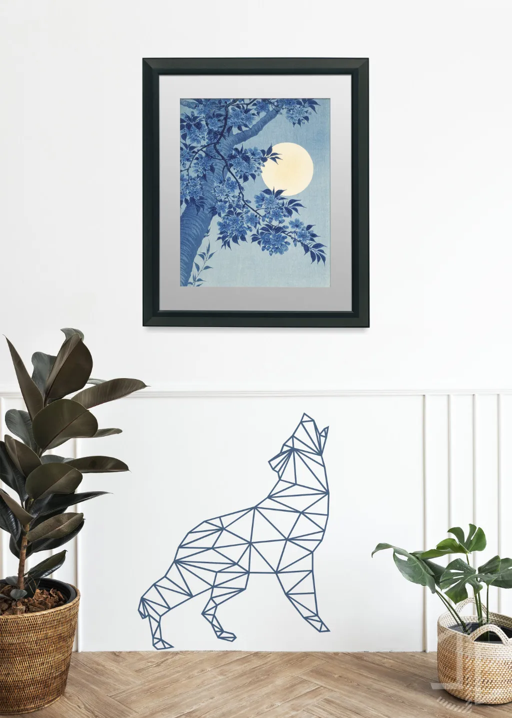 O lobo minimalista em wireframe - Ficheiro Digital - Imagem 2