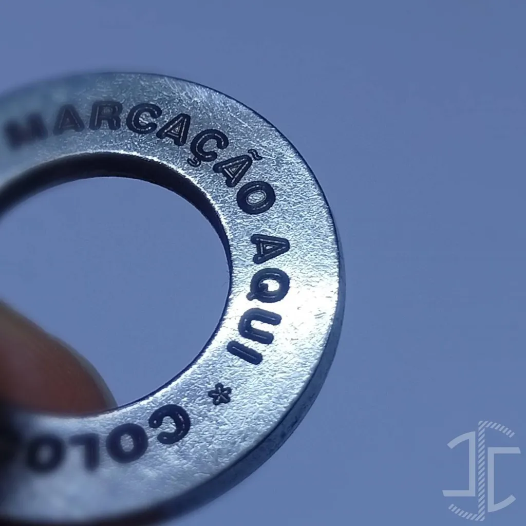 Medalha furada de Marcação em Aço A2 - Imagem 5