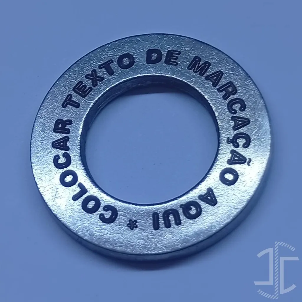 Medalha furada de Marcação em Aço A2 - Imagem 6