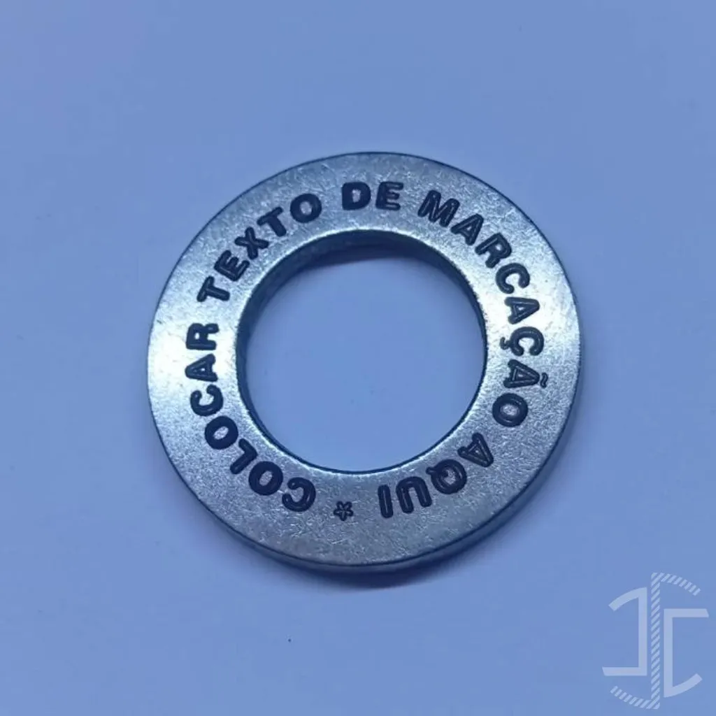 Medalha furada de Marcação em Aço A2 - Imagem 7