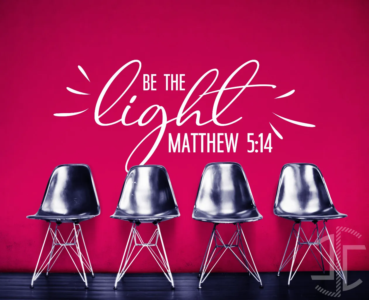 Be the light - Tipografia - Autocolante em Vinil - Imagem 2