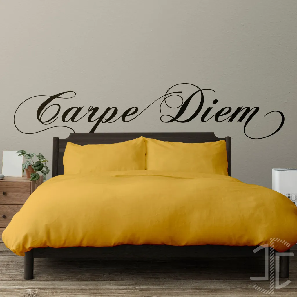 Carpe Diem - Tipografia - Autocolante em Vinil