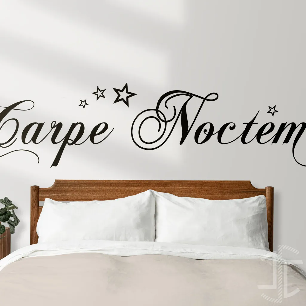 Carpe Noctem - Tipografia - Autocolante em Vinil