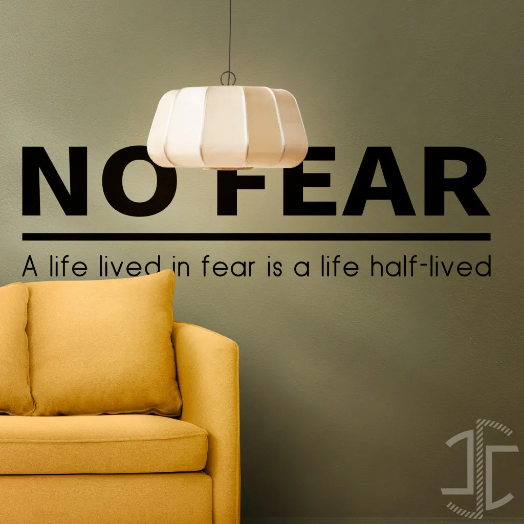 No Fear - Tipografia - Autocolante em Vinil