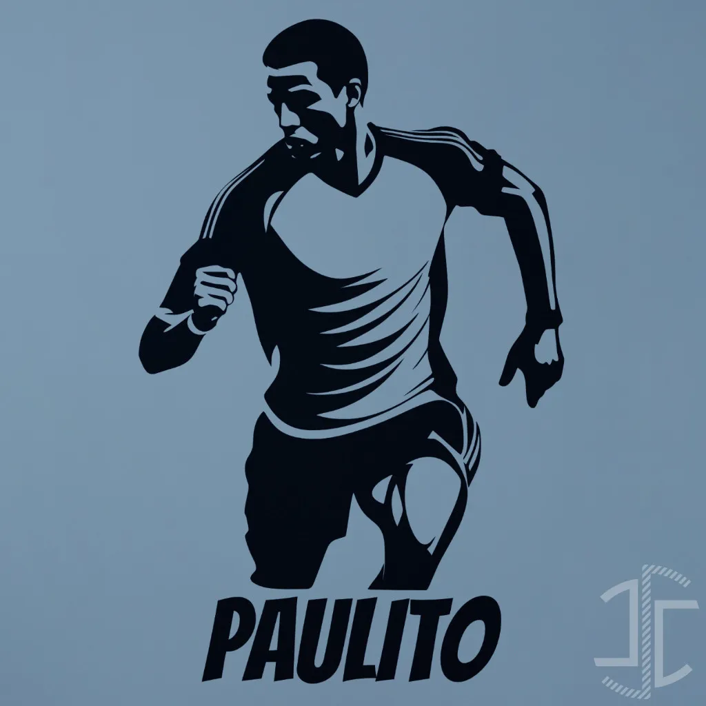 Futebol - V1 - Série Desportiva - Personalizável - Autocolante em Vinil