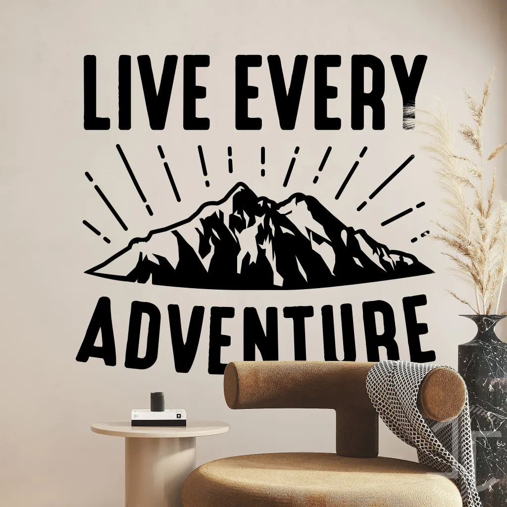 Live Every Adventure - Tipografia - Autocolante em Vinil