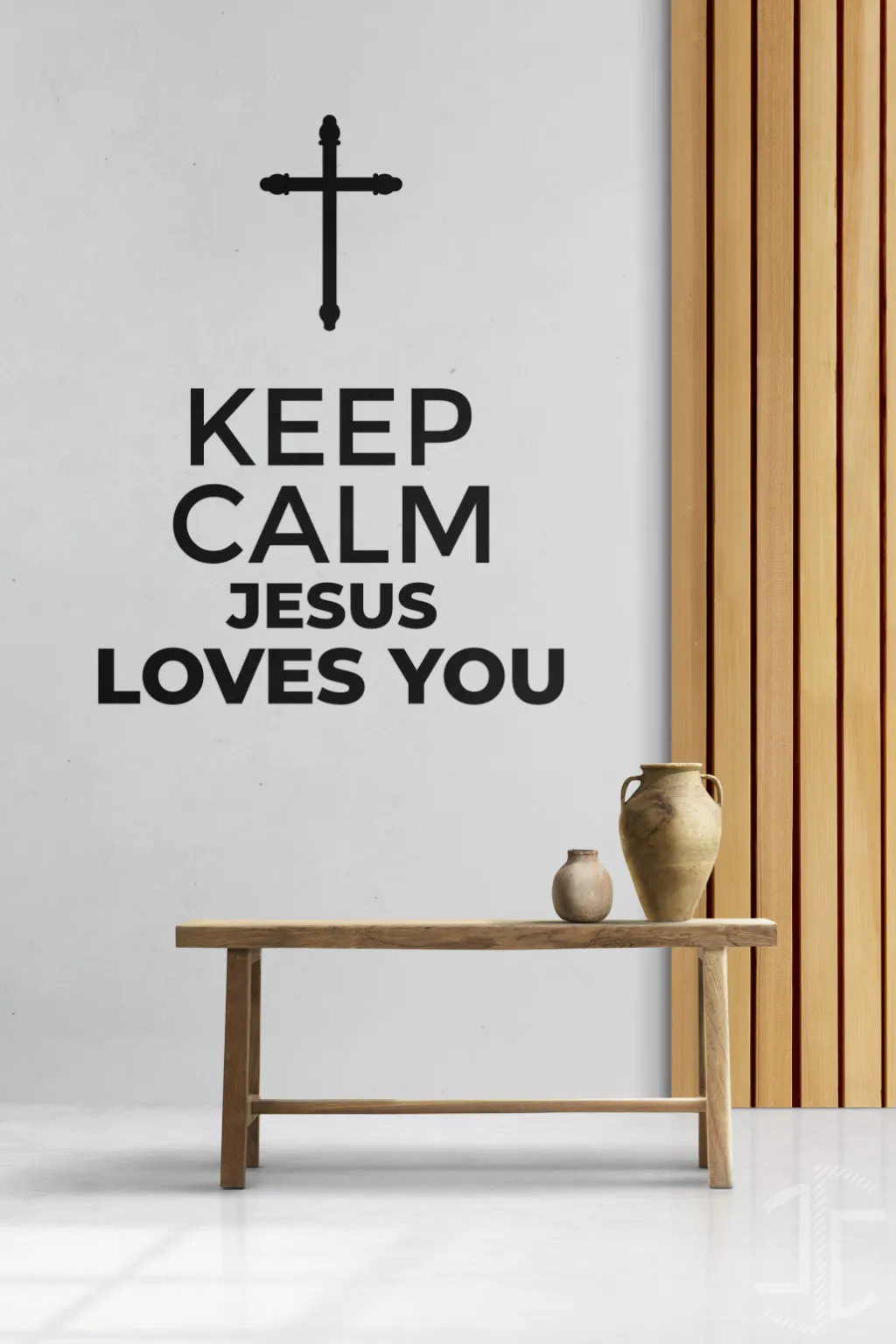 Keep Calm - Jesus Loves you - Tipografia - Imagem 2