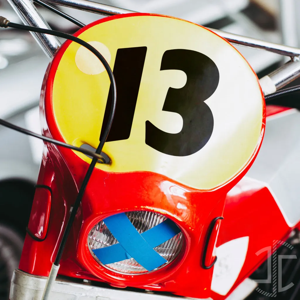 Número para Motos - Personalizável - Autocolante em Vinil