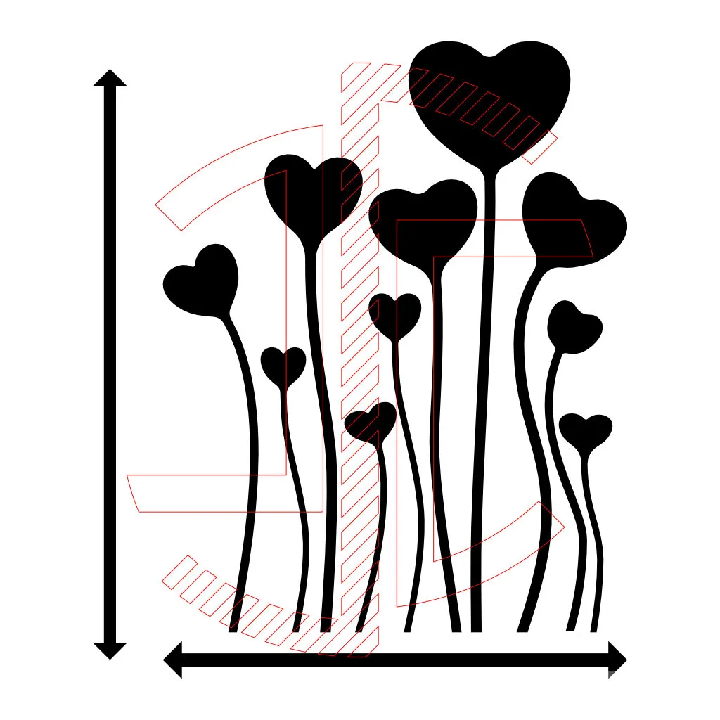 Plantação de Corações - Autocolante em Vinil - Imagem 3