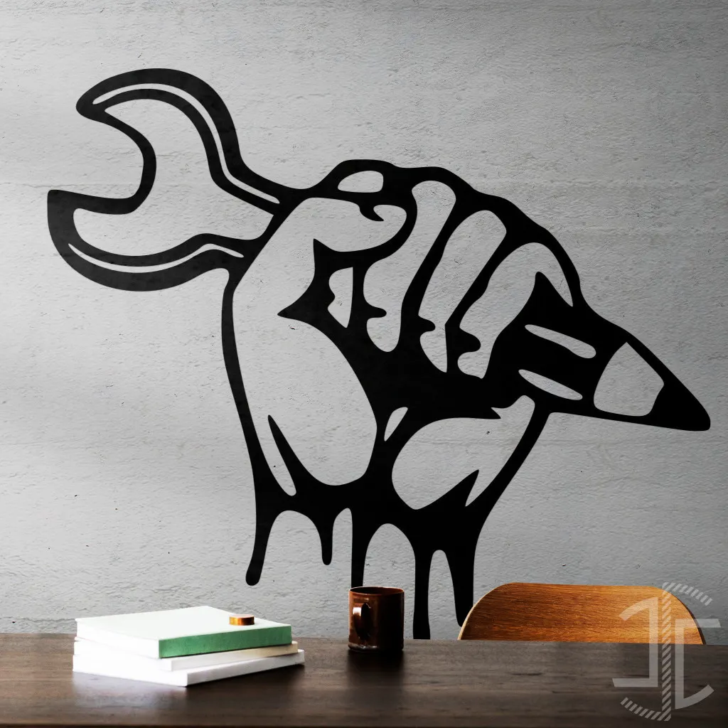 Aprende, Trabalha e Luta - Autocolante em Vinil