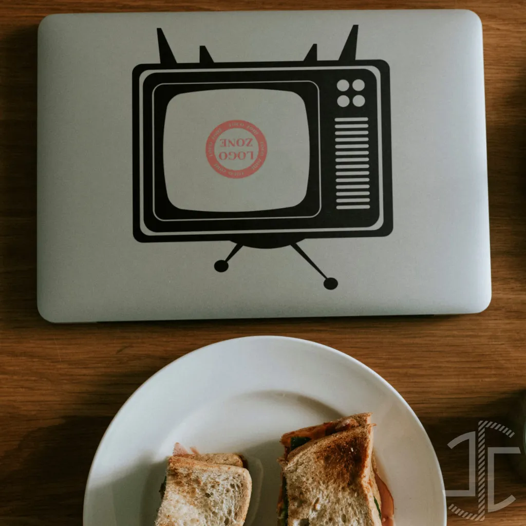 Televisão antiga - Autocolante em Vinil