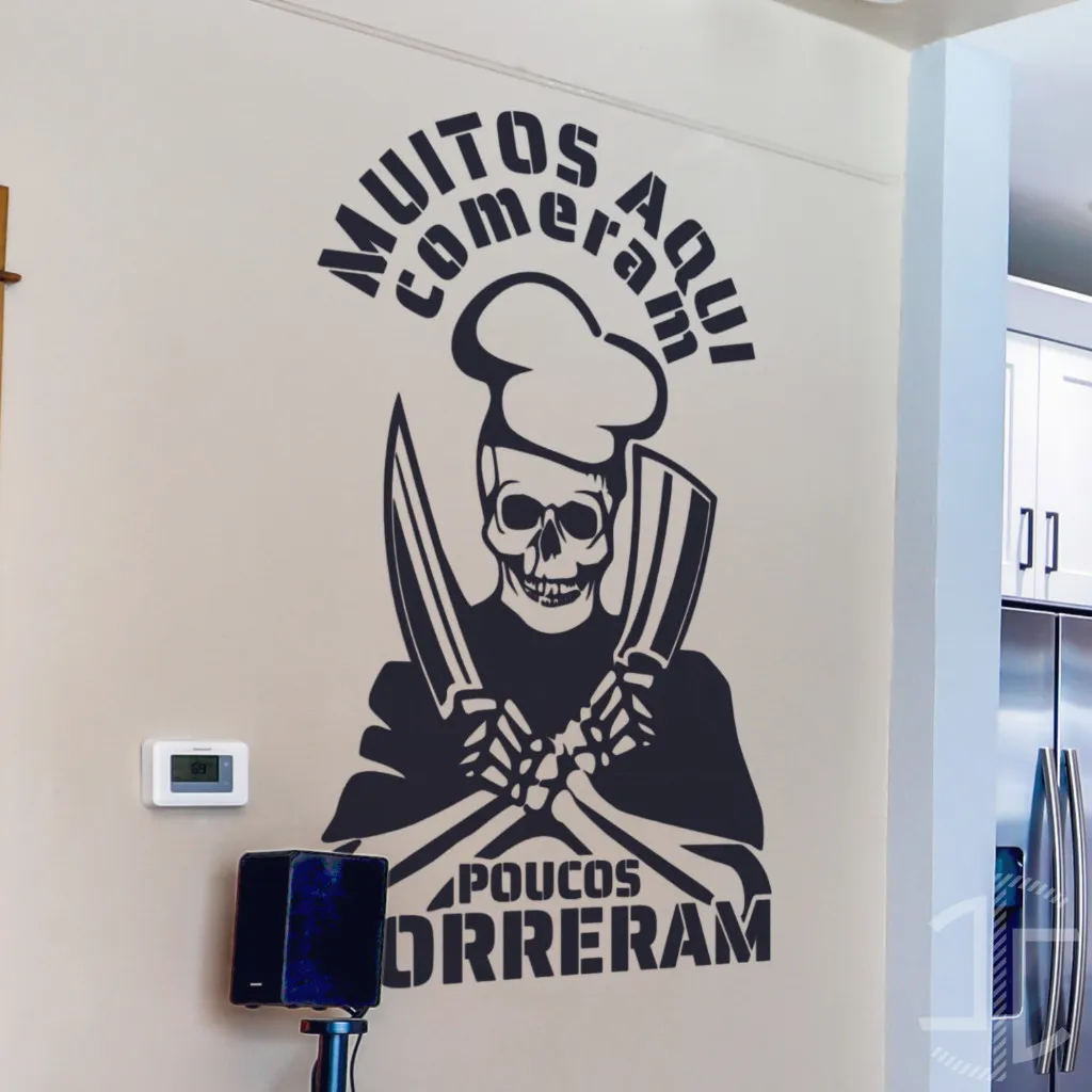 Muitos aqui comeram, poucos morreram - Autocolante em Vinil