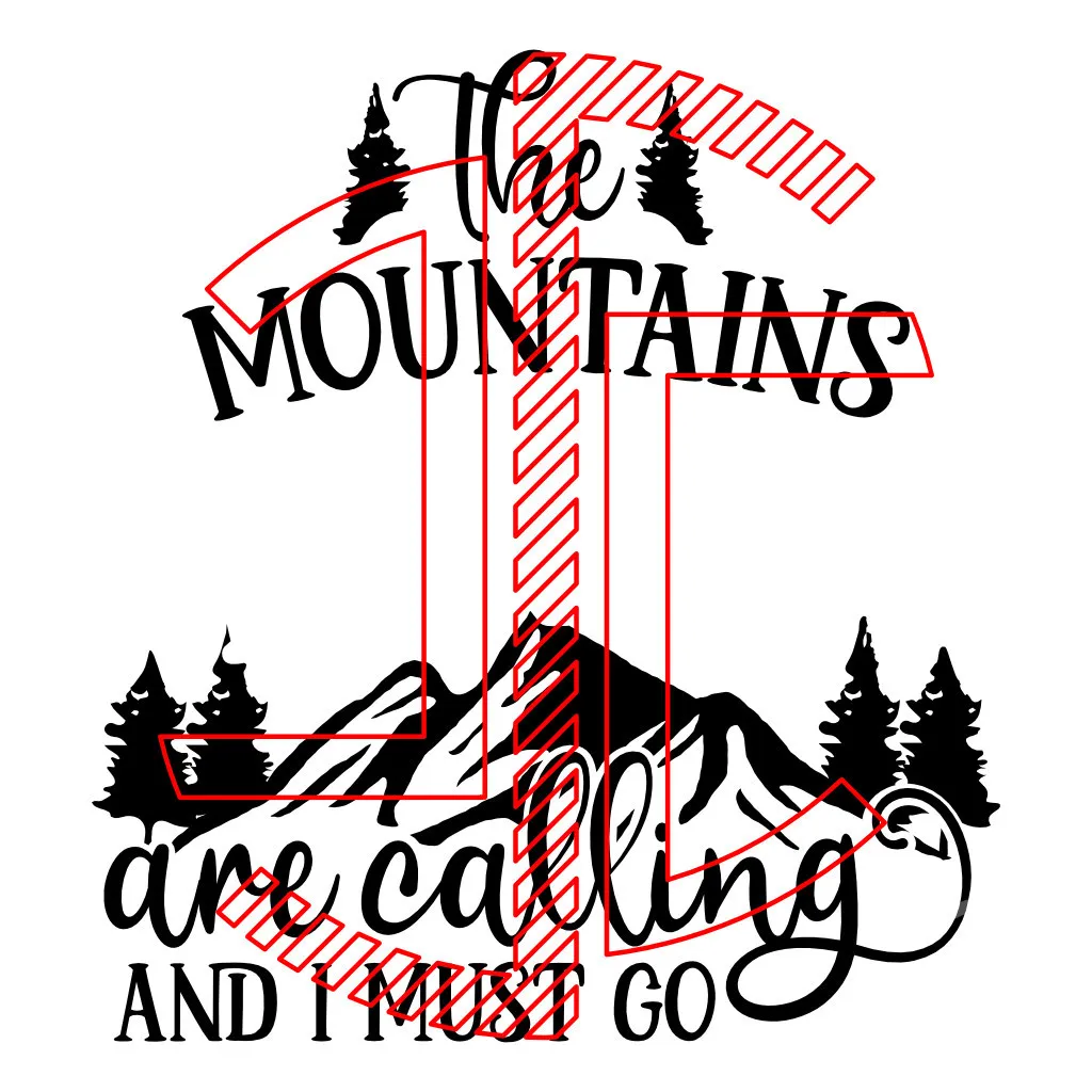The mountains are calling and i must go - Tipografia - Imagem 4